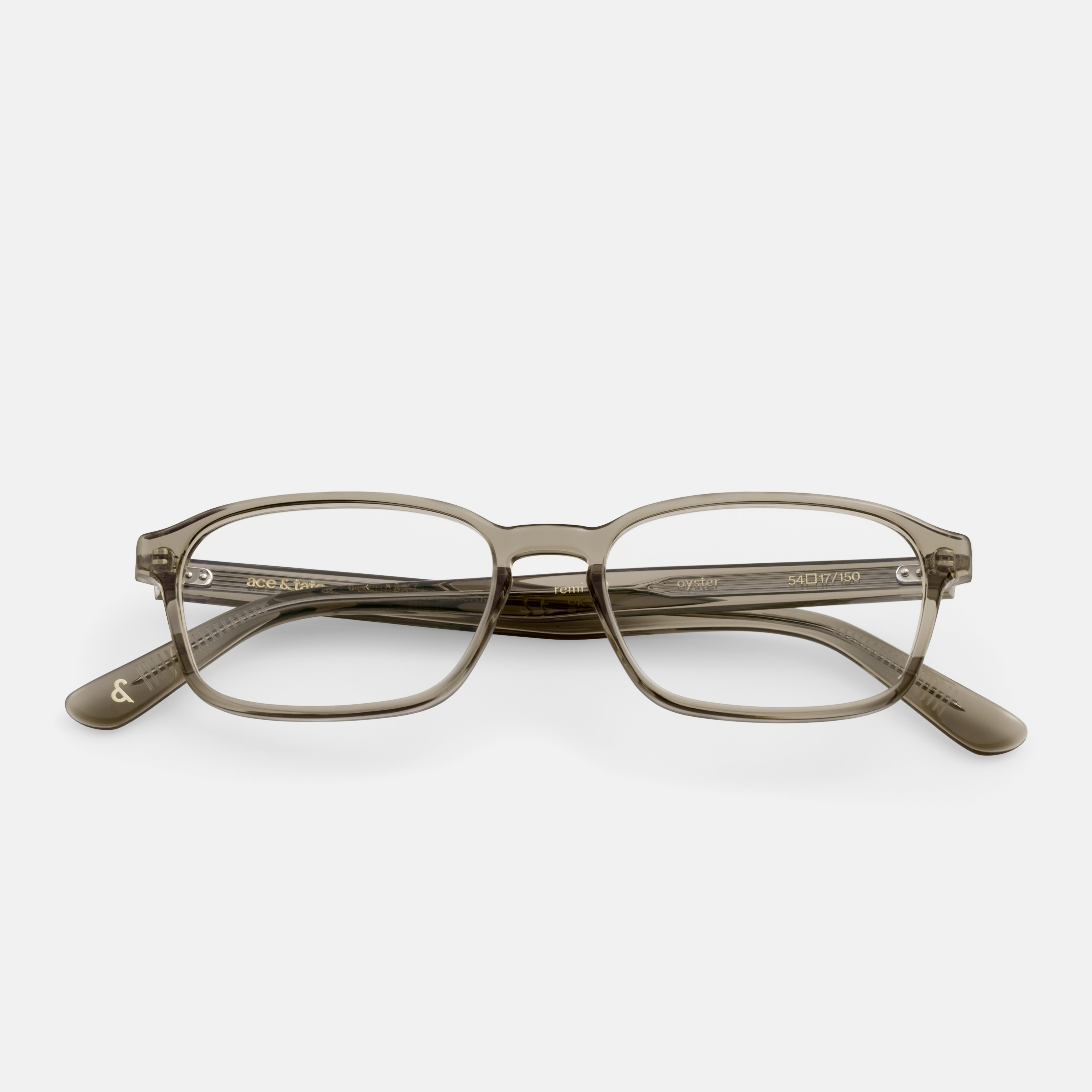 Ace & Tate Brillen | Rechteckig Acetat in Grau