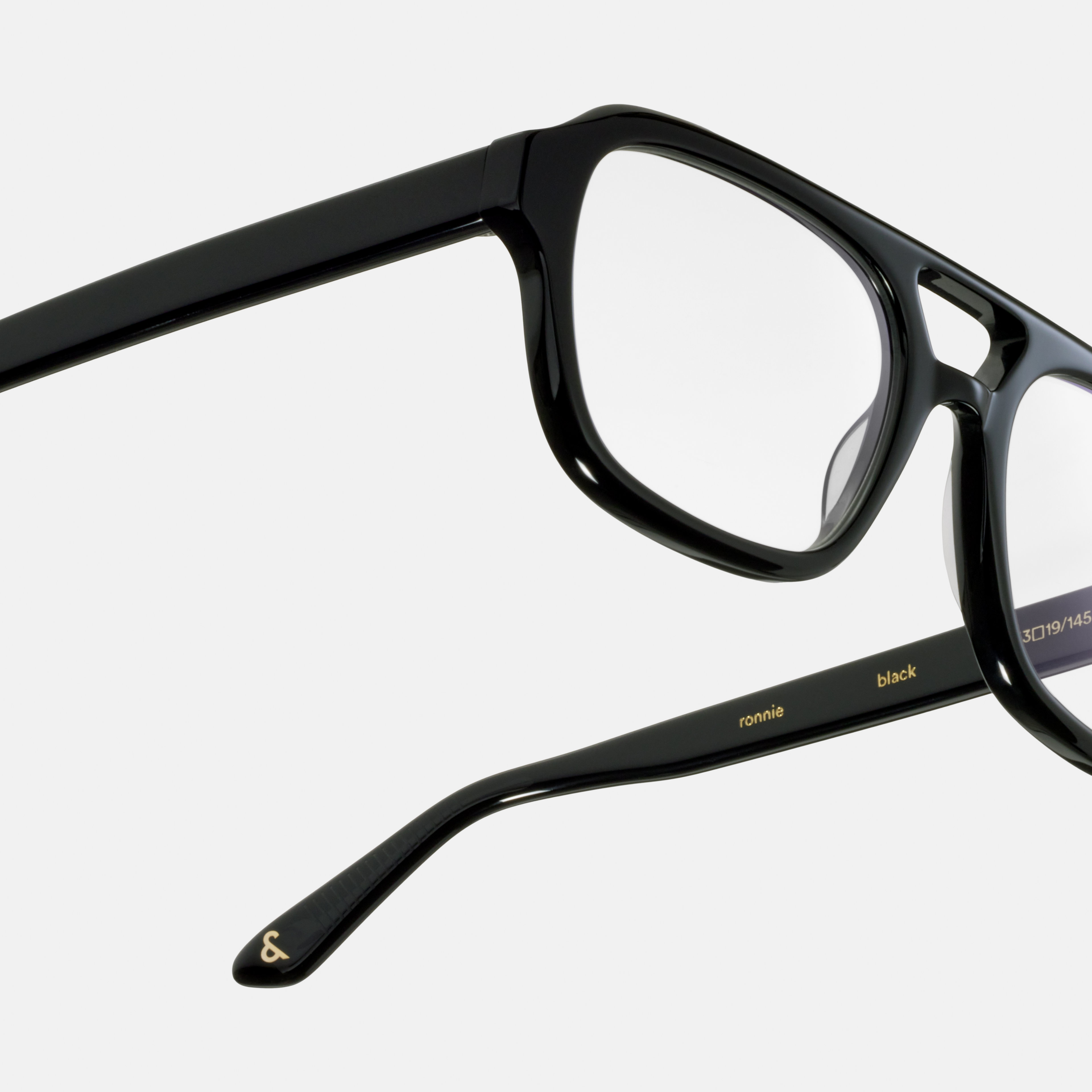 Ace & Tate Glasses | Square Acetate in Black
