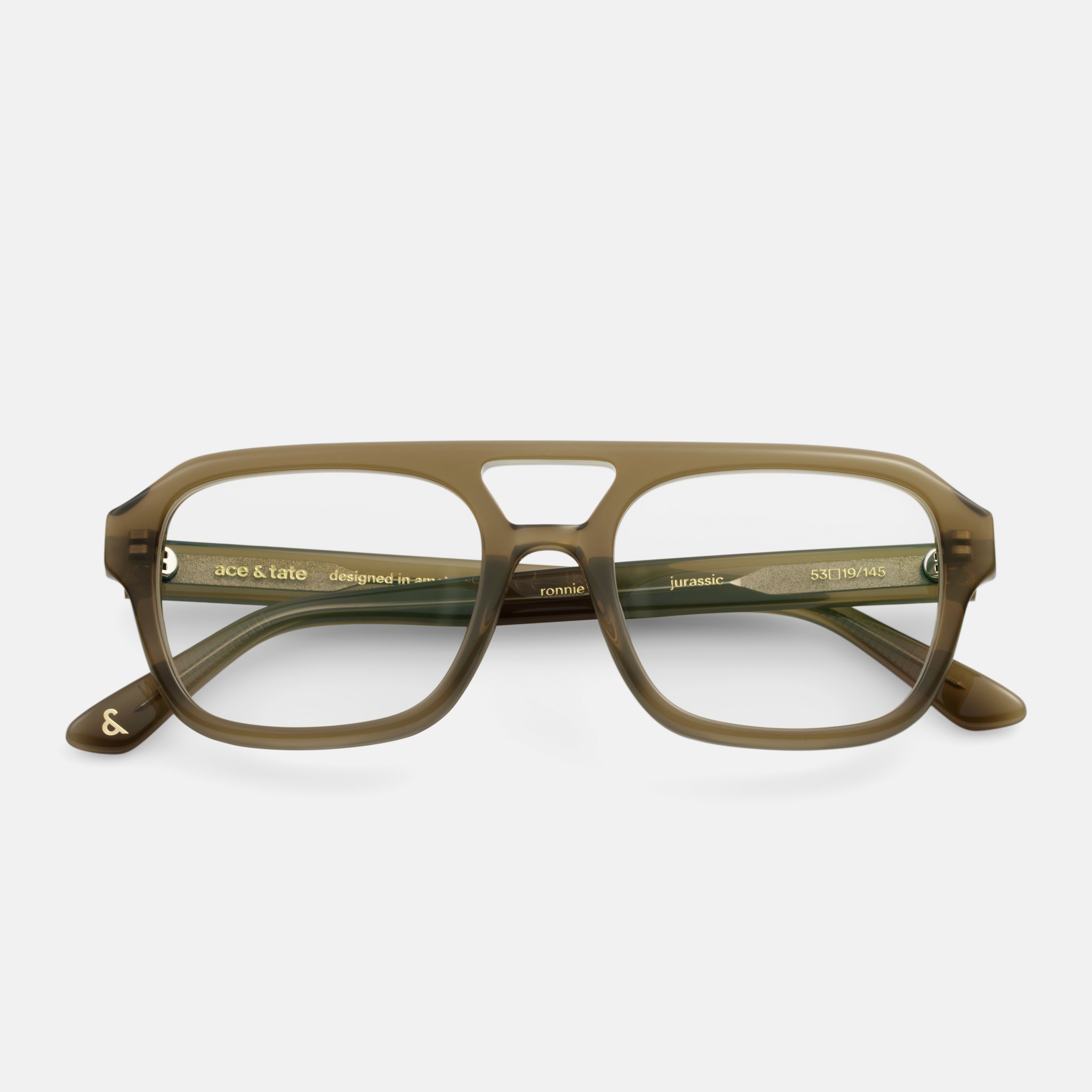 Ace & Tate Glasses | Square Acetate in Green