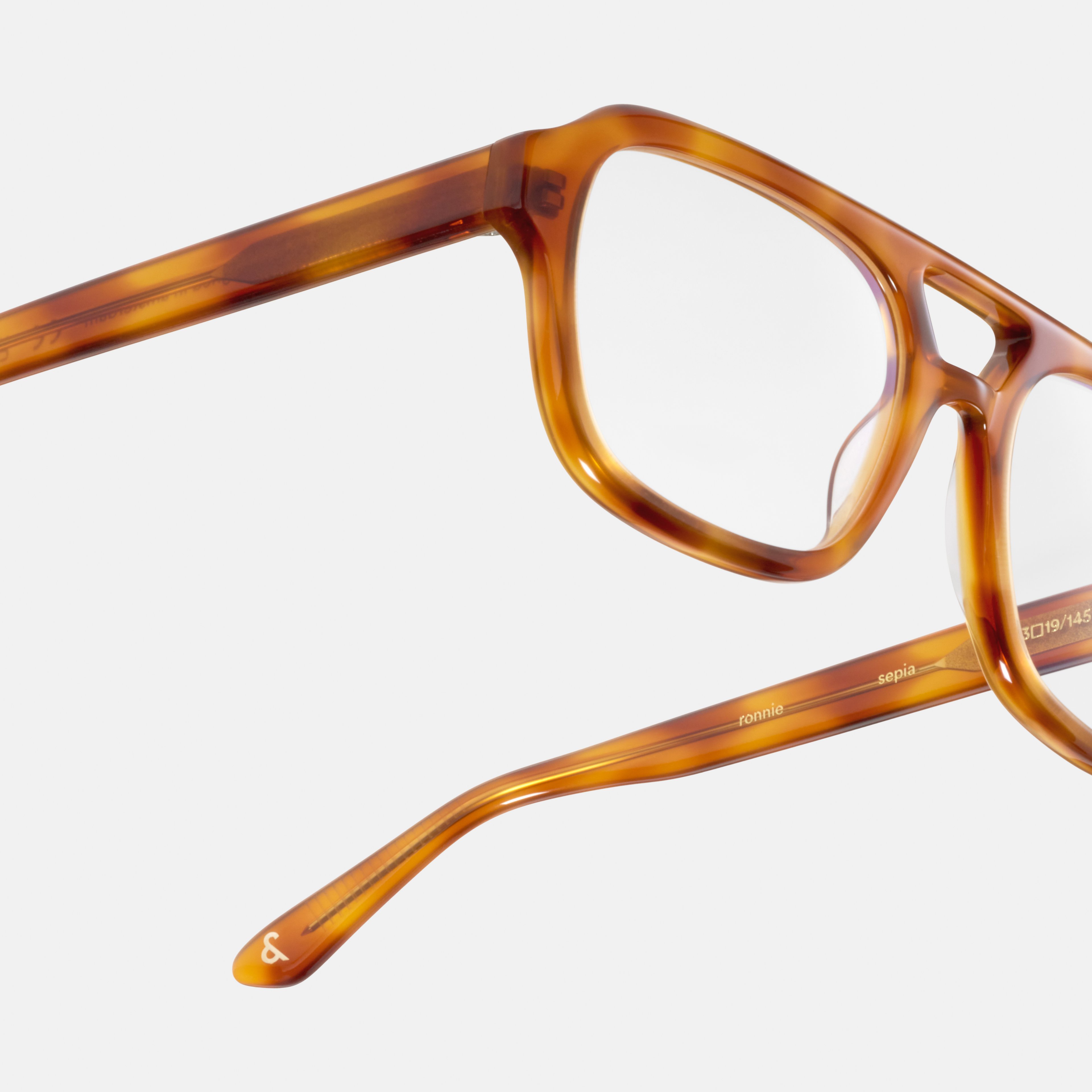 Ace & Tate Glasses | Square Acetate in Brown