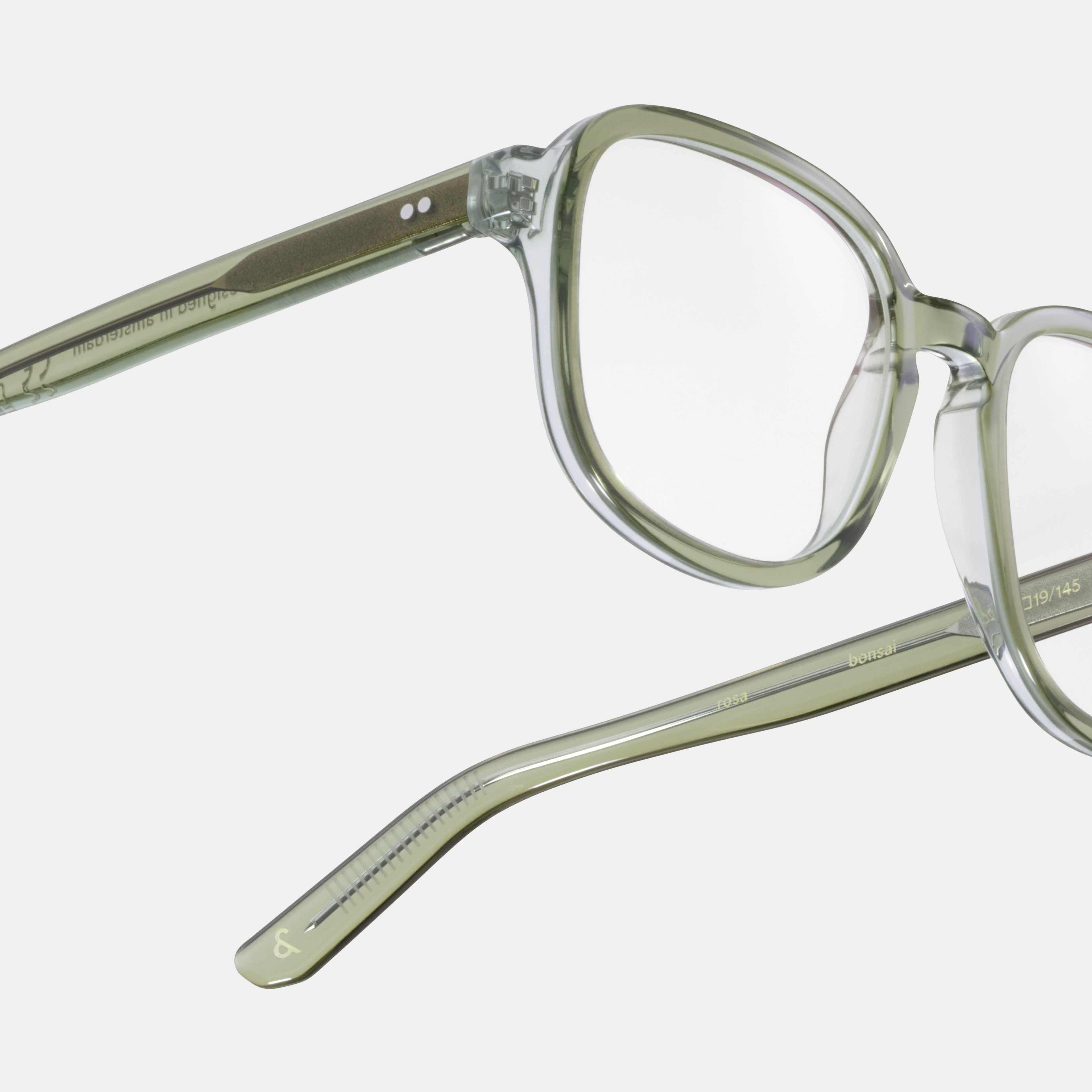 Ace & Tate Glasses | Square Acetate in Green