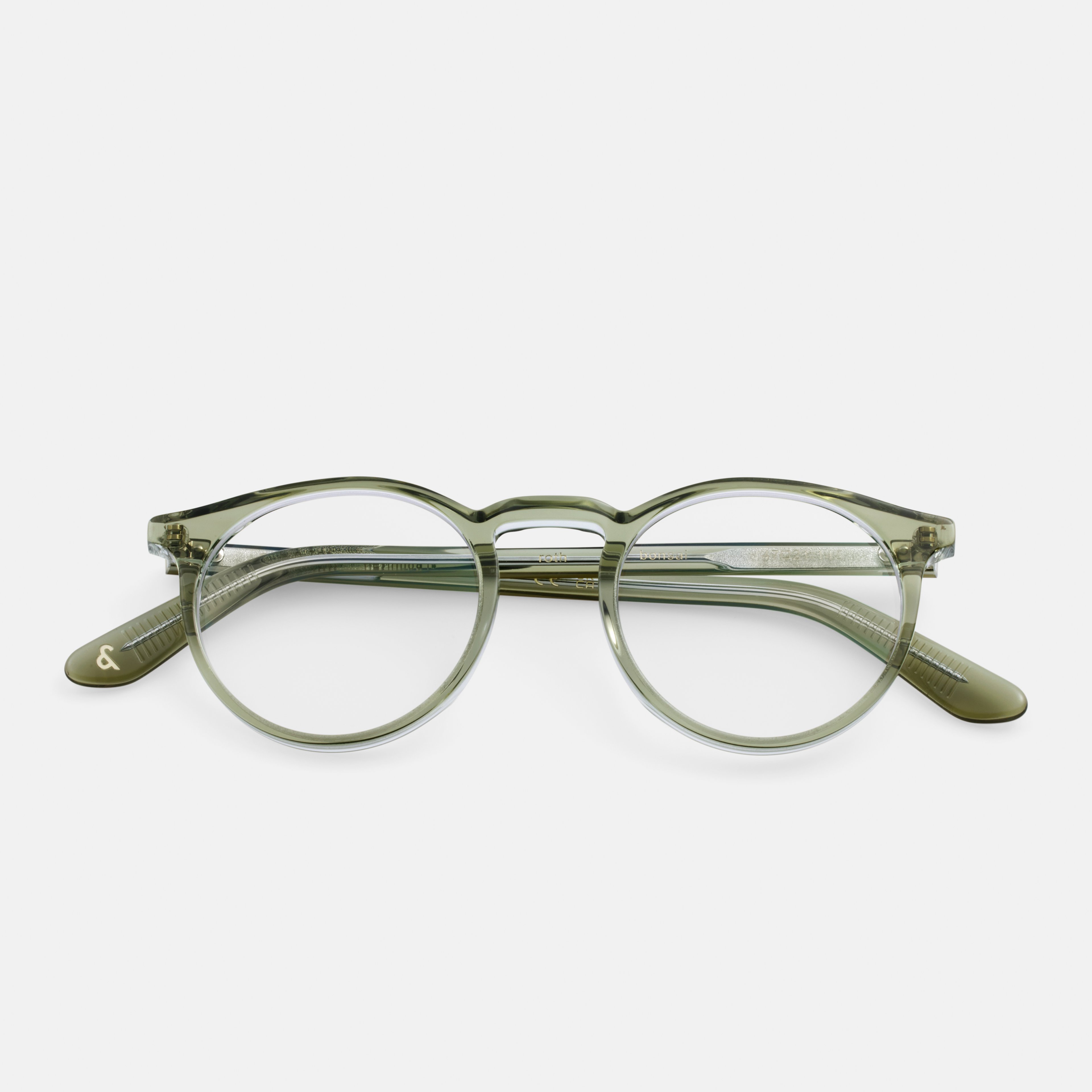 Ace & Tate Glasses | Round Acetate in Green