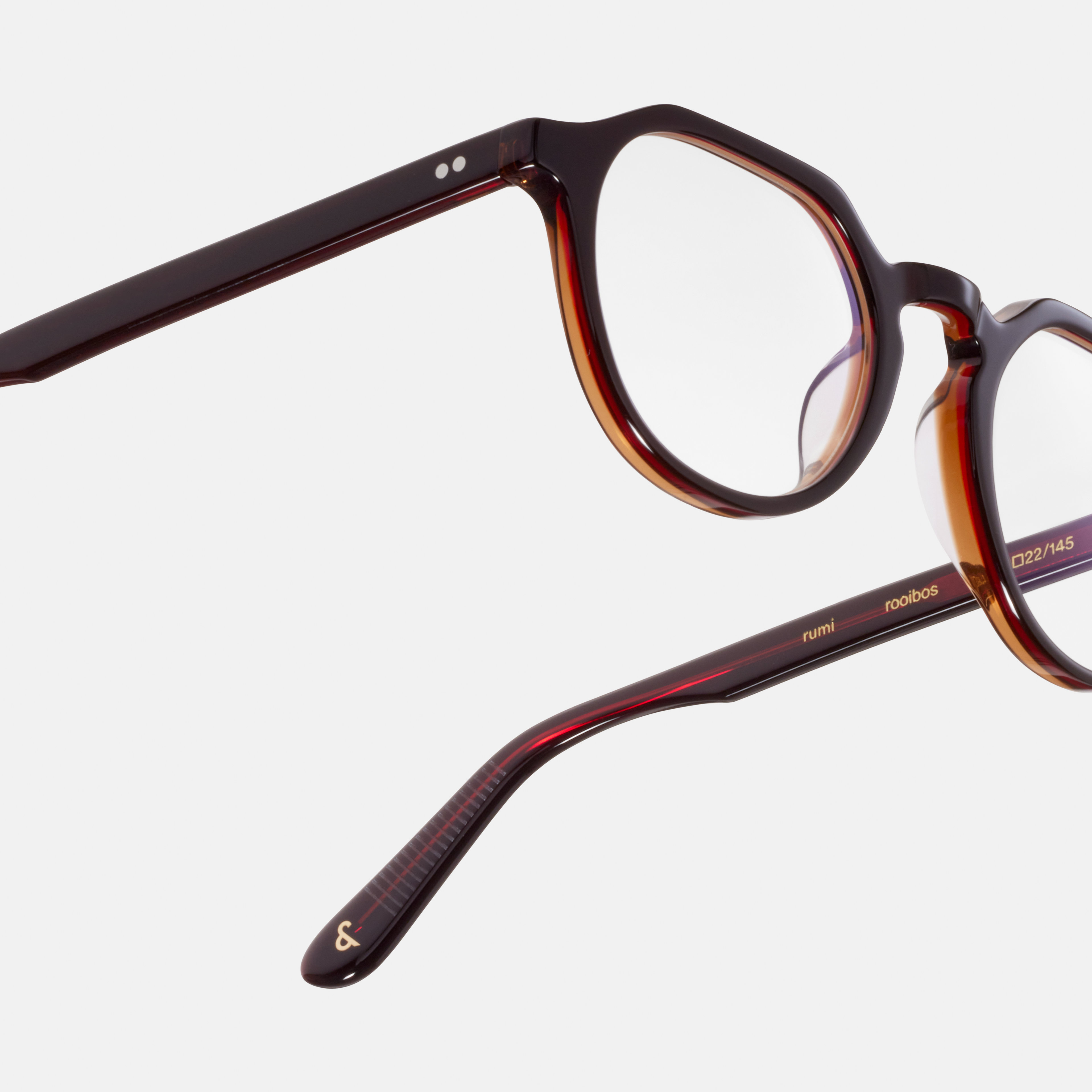 Ace & Tate Brillen | Hexagonal Acetat in Rot