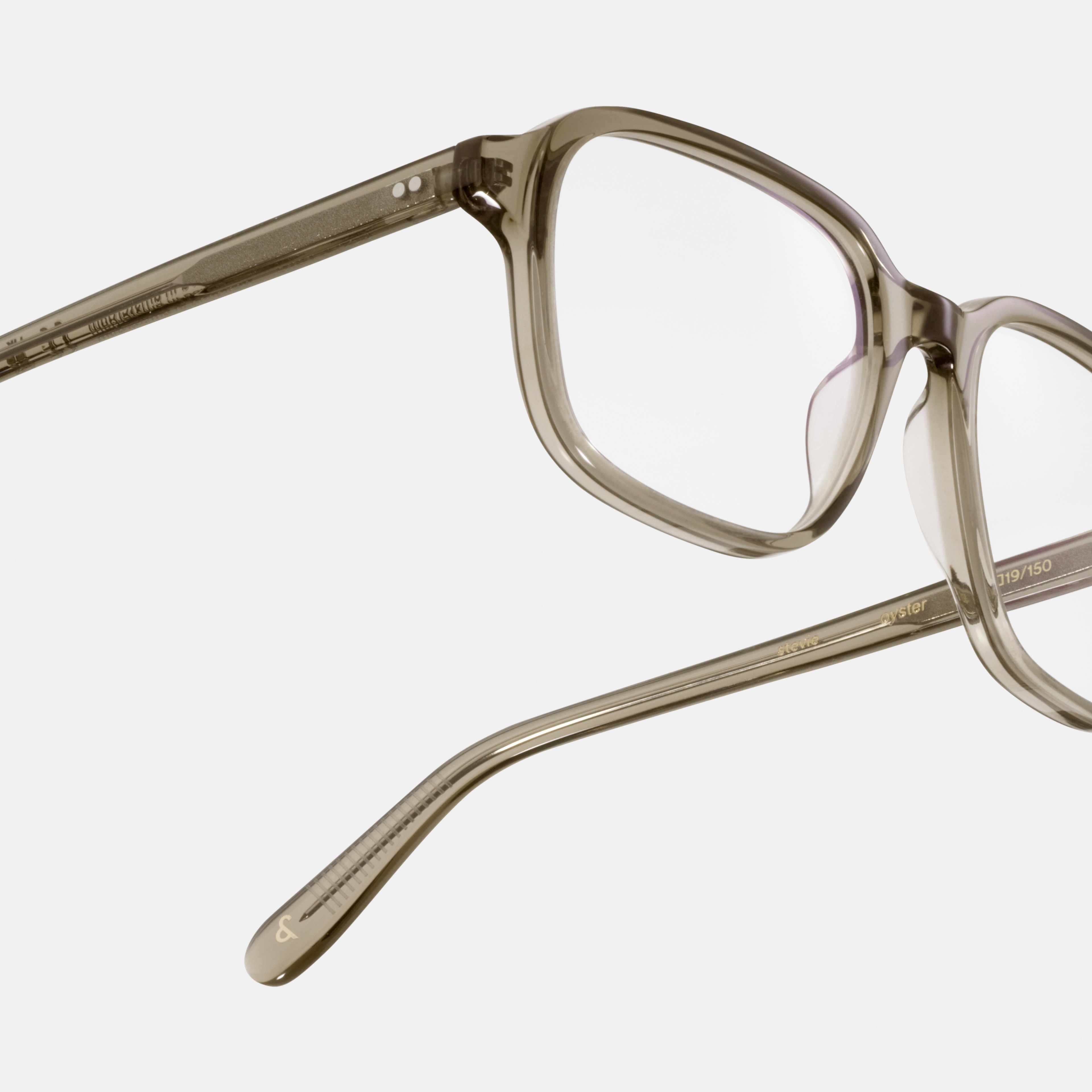 Ace & Tate Glasses | Square Acetate in Grey