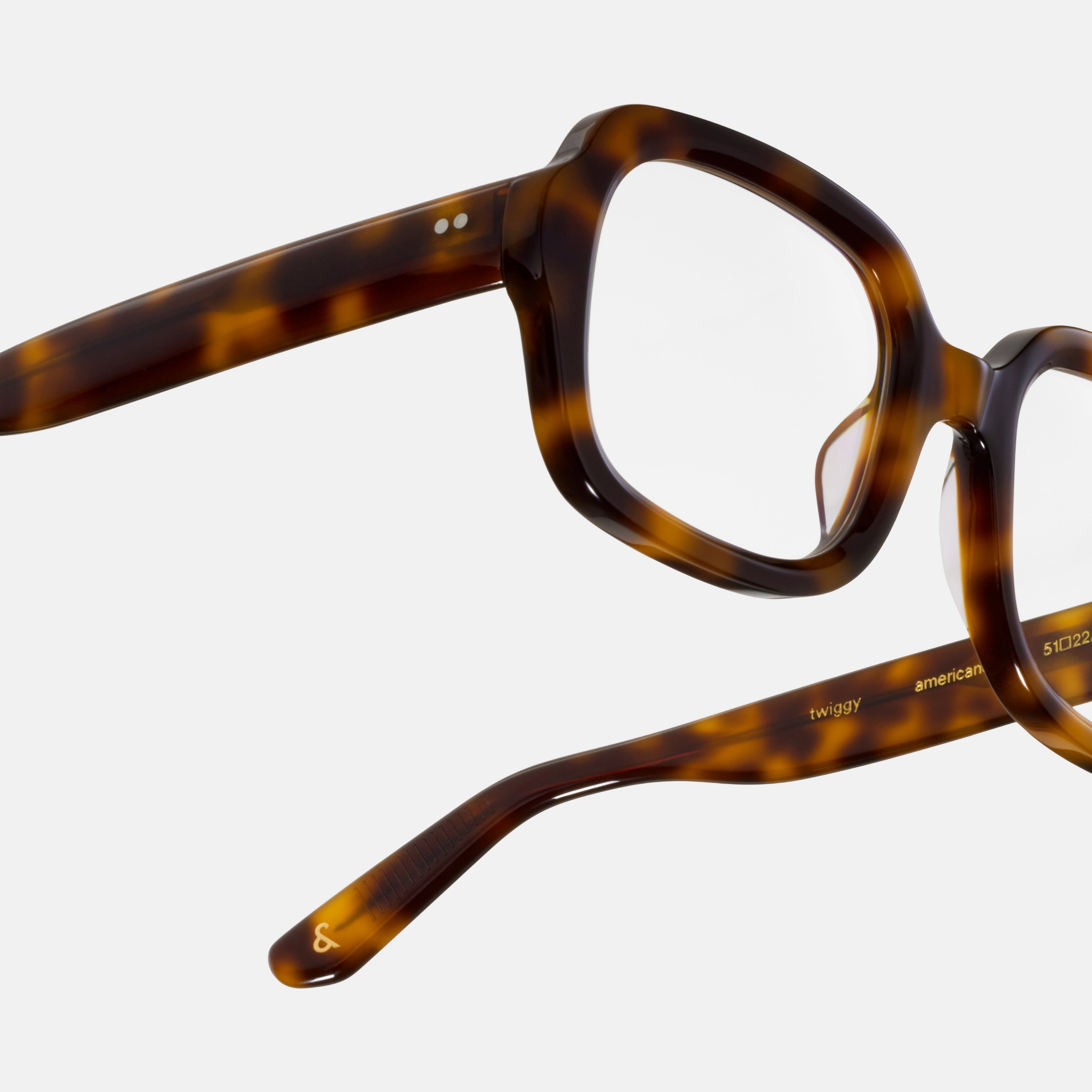 Ace & Tate Glasses | Square Acetate in Black, Brown