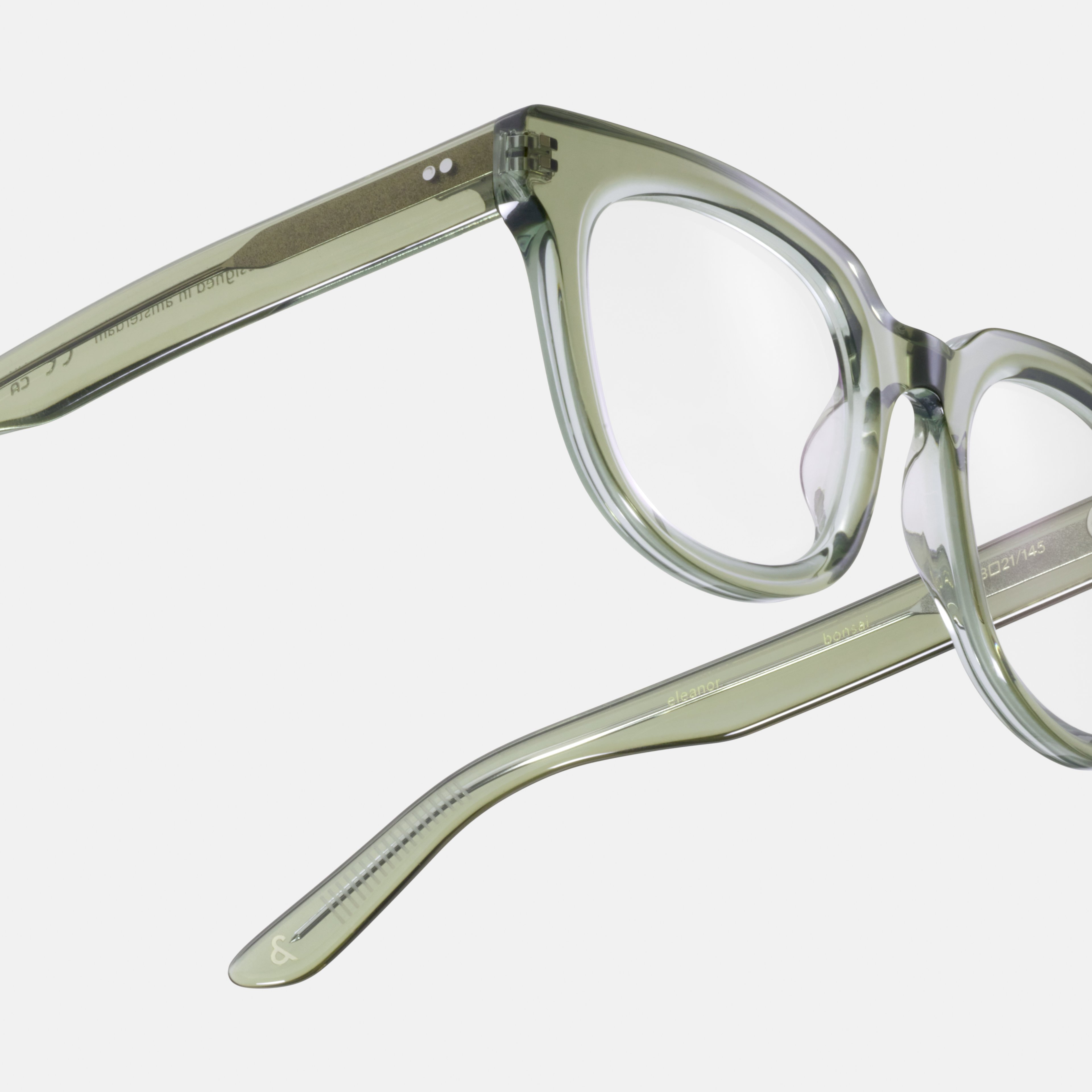 Ace & Tate Glasses | Round Acetate in Green
