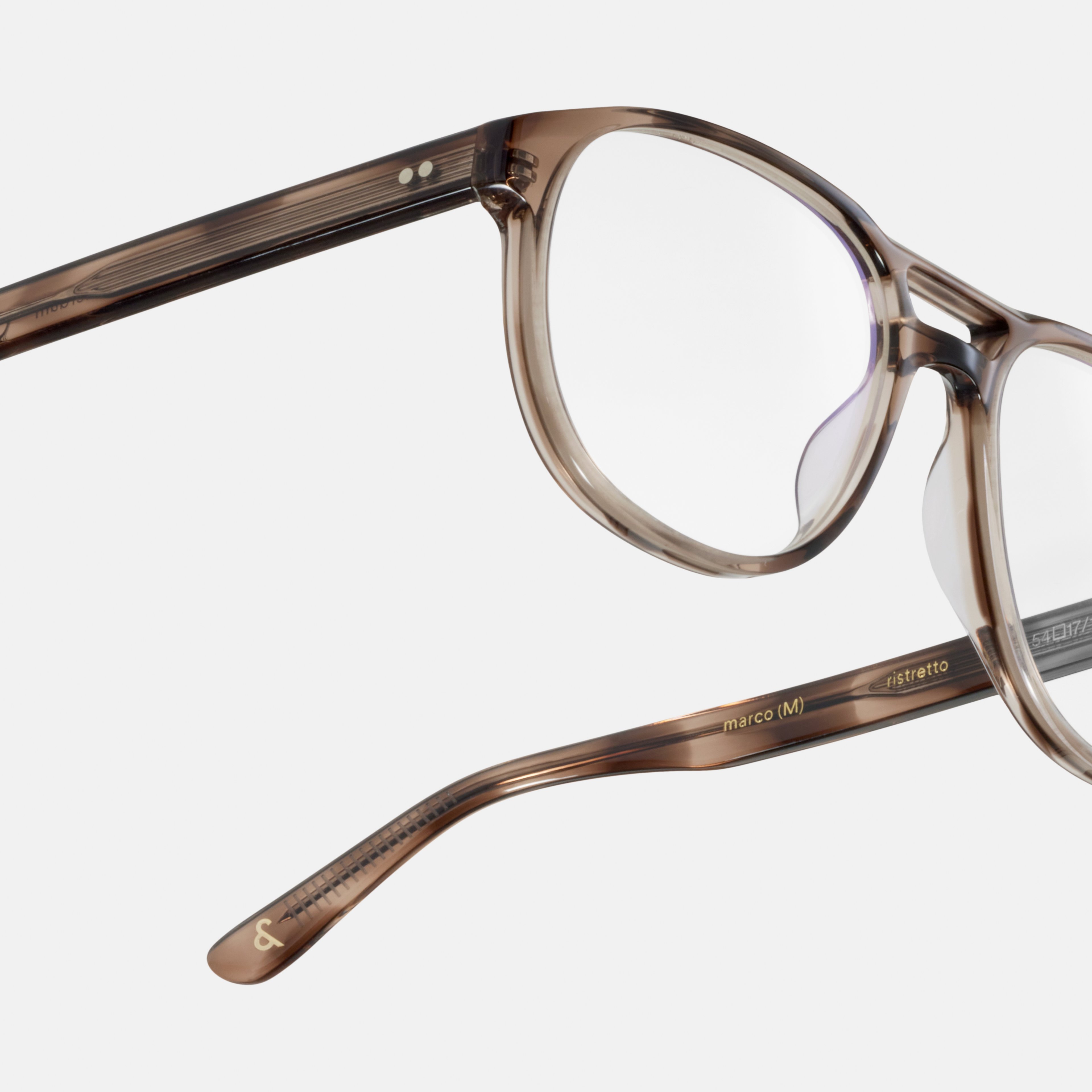 Ace & Tate Glasses |  Acetate in Beige, Brown