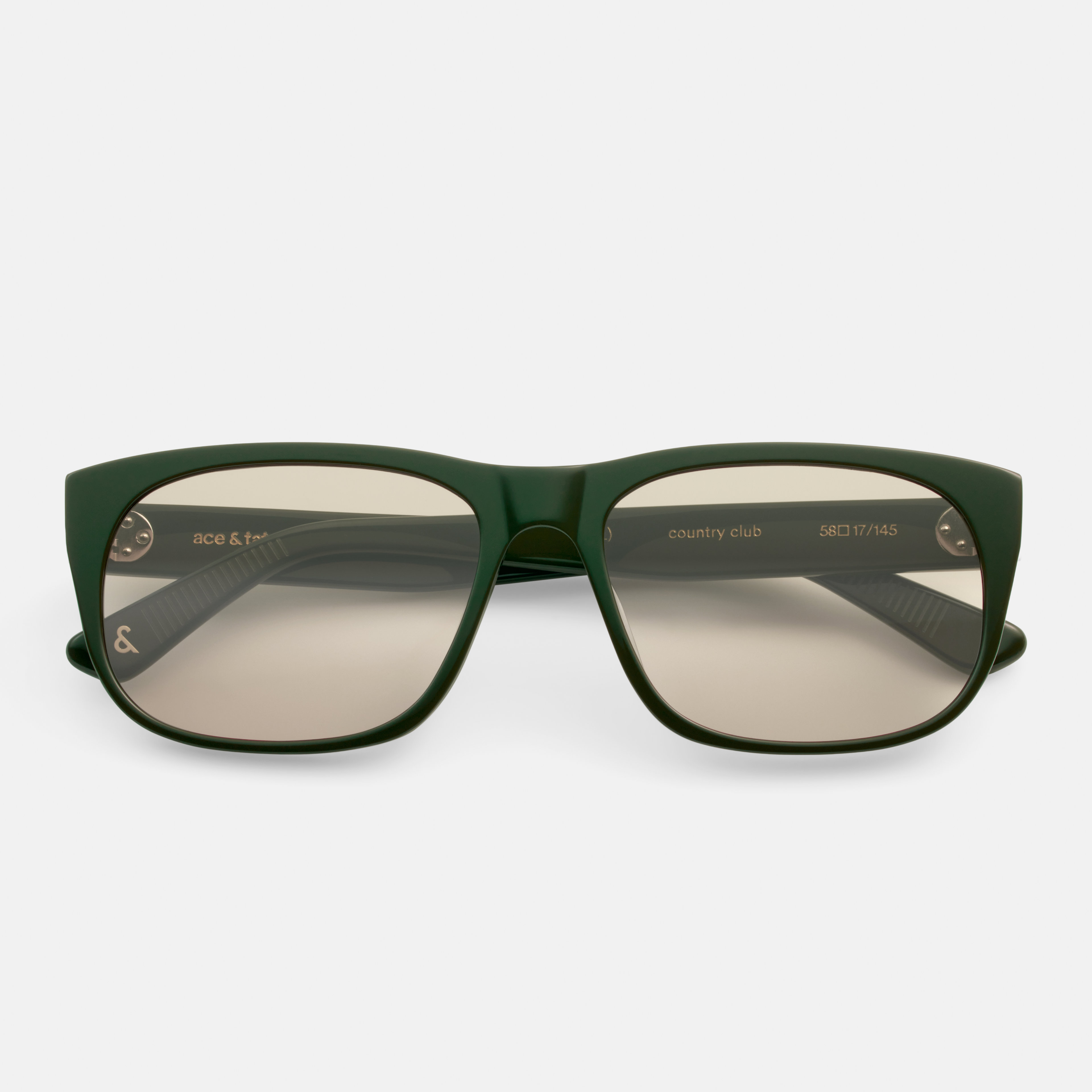 Ace & Tate Sunglasses | Rectangle Acetate in Green