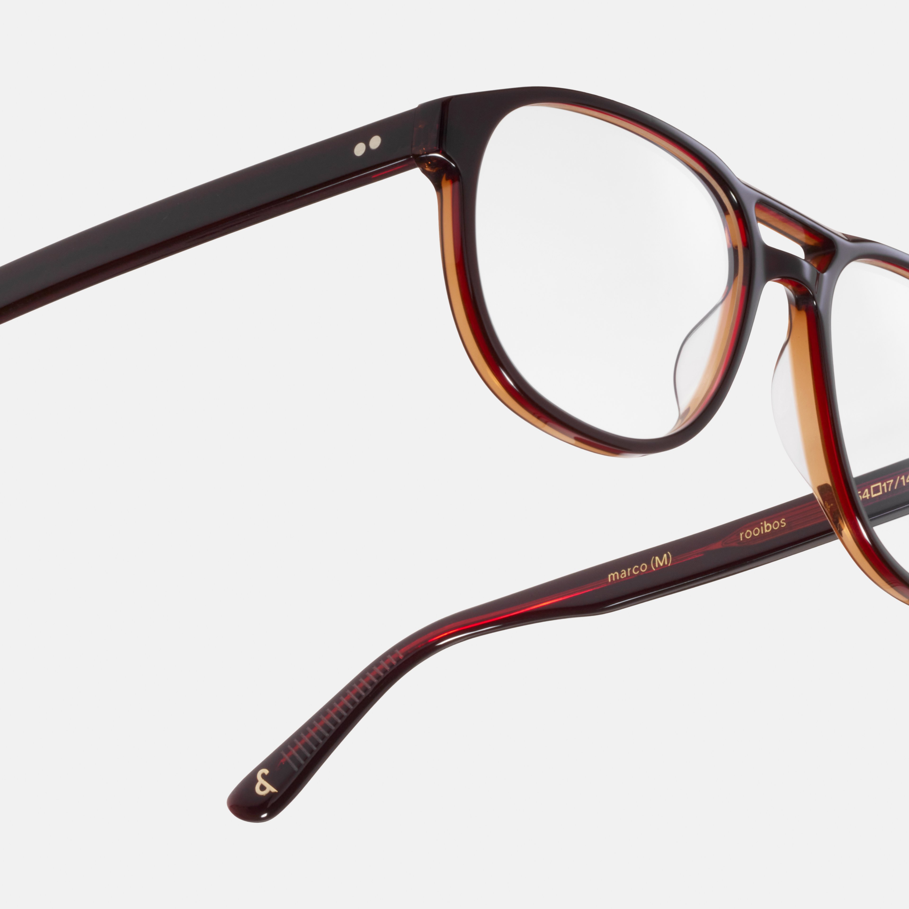 Ace & Tate Glasses |  Acetate in Red
