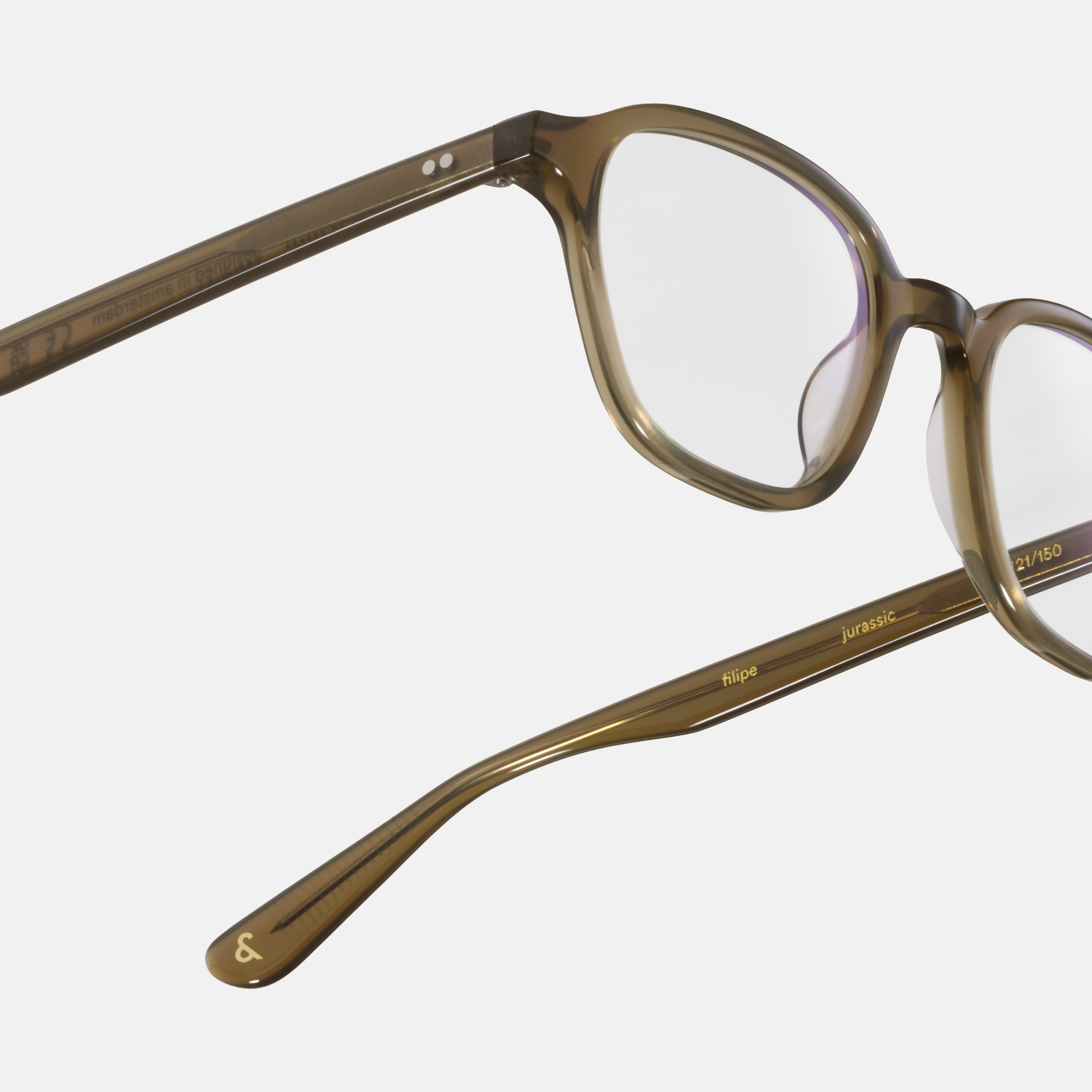 Ace & Tate Glasses | Square Acetate in Green