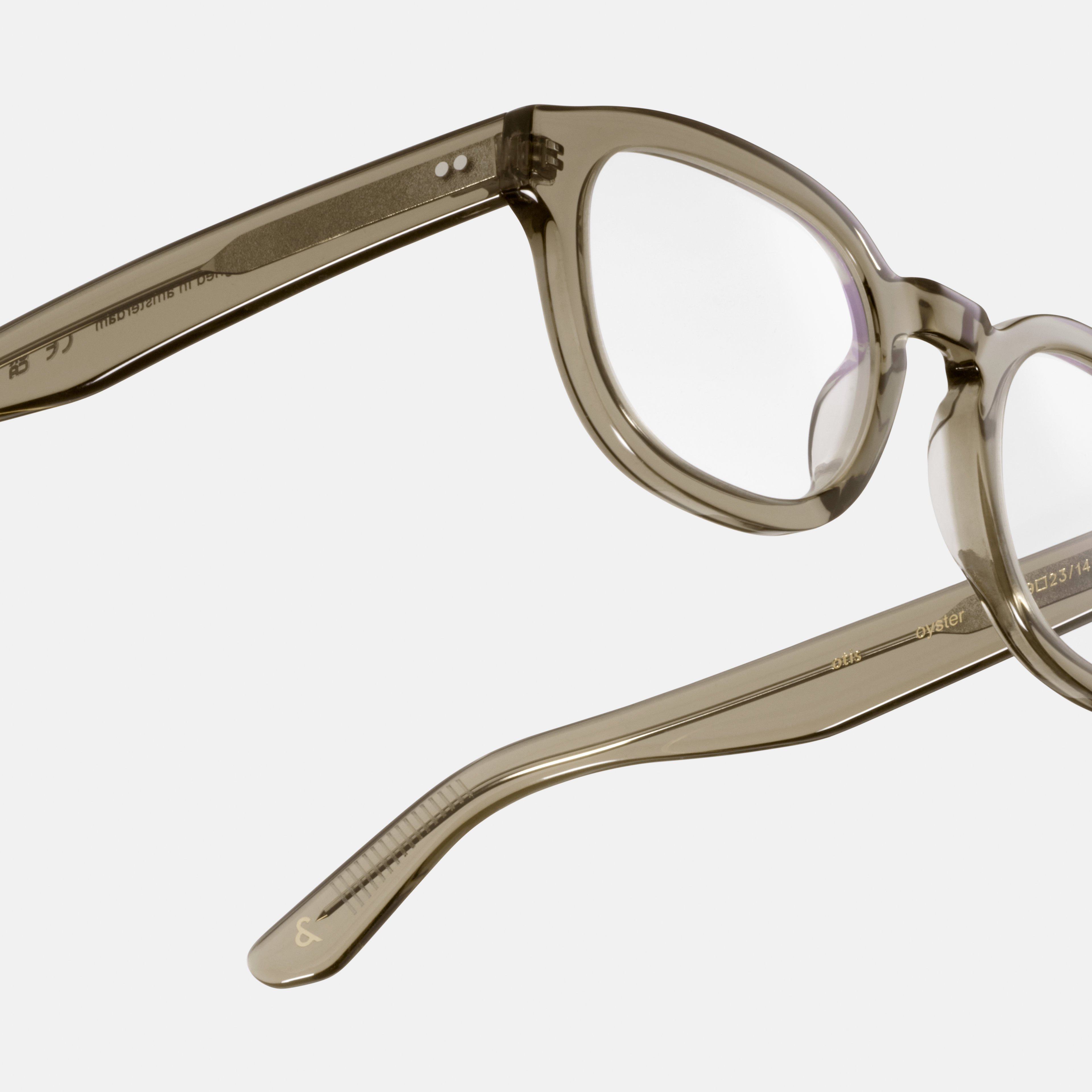 Ace & Tate Glasses | Round Acetate in Grey