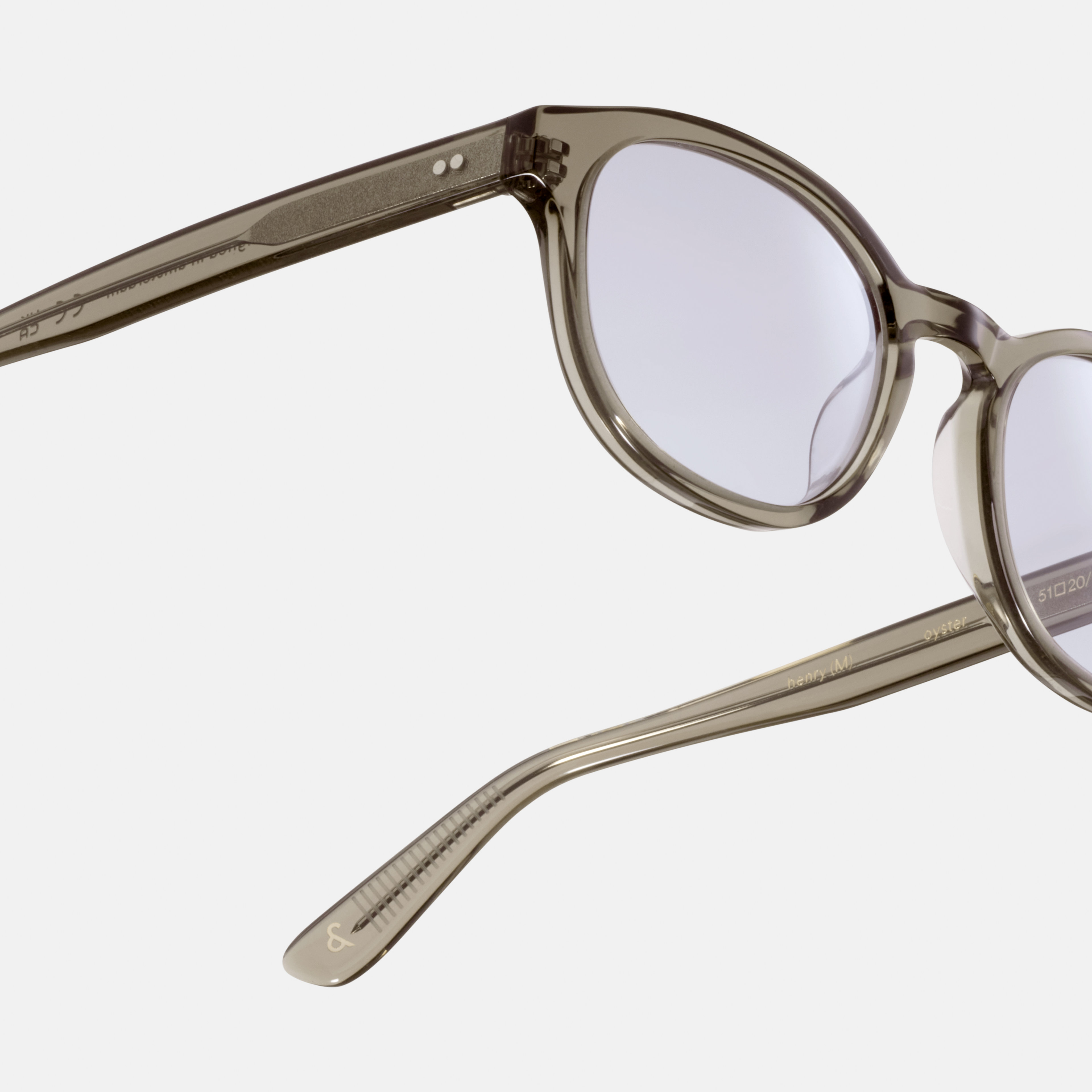 Ace & Tate Solaires | Ronde Acétate in Gris