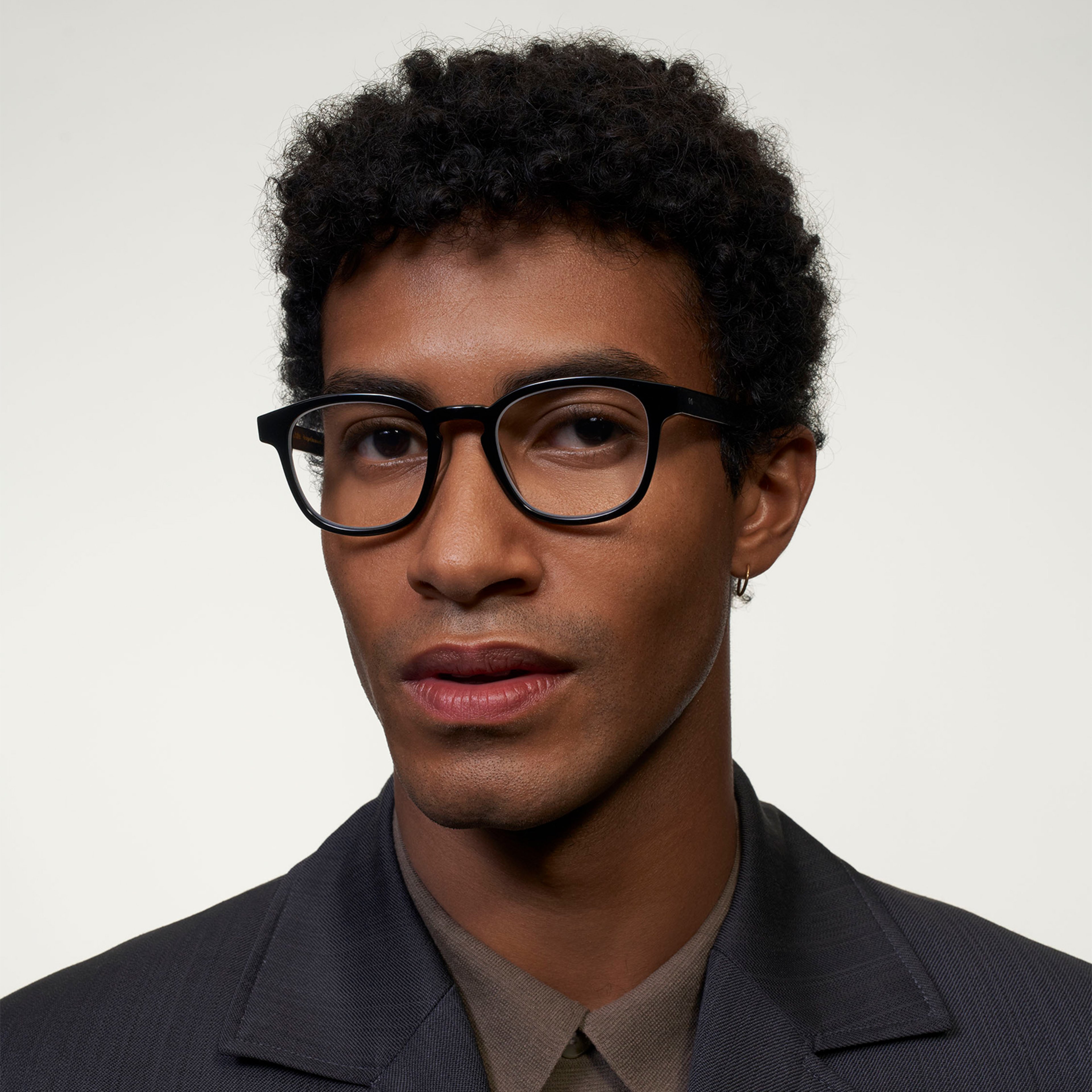 Ace & Tate Glasses | Square Acetate in Black