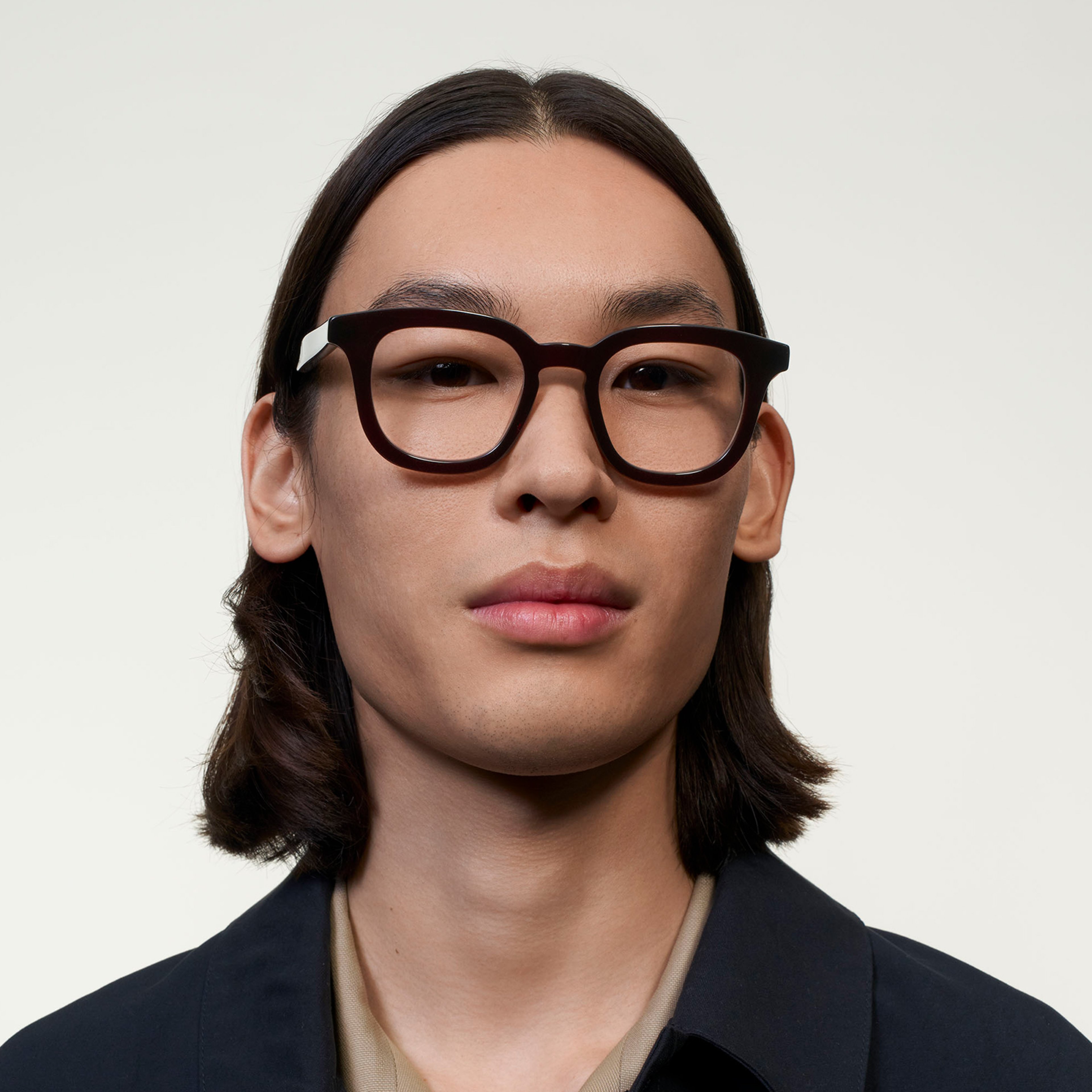 Ace & Tate Glasses | Square Acetate in Red