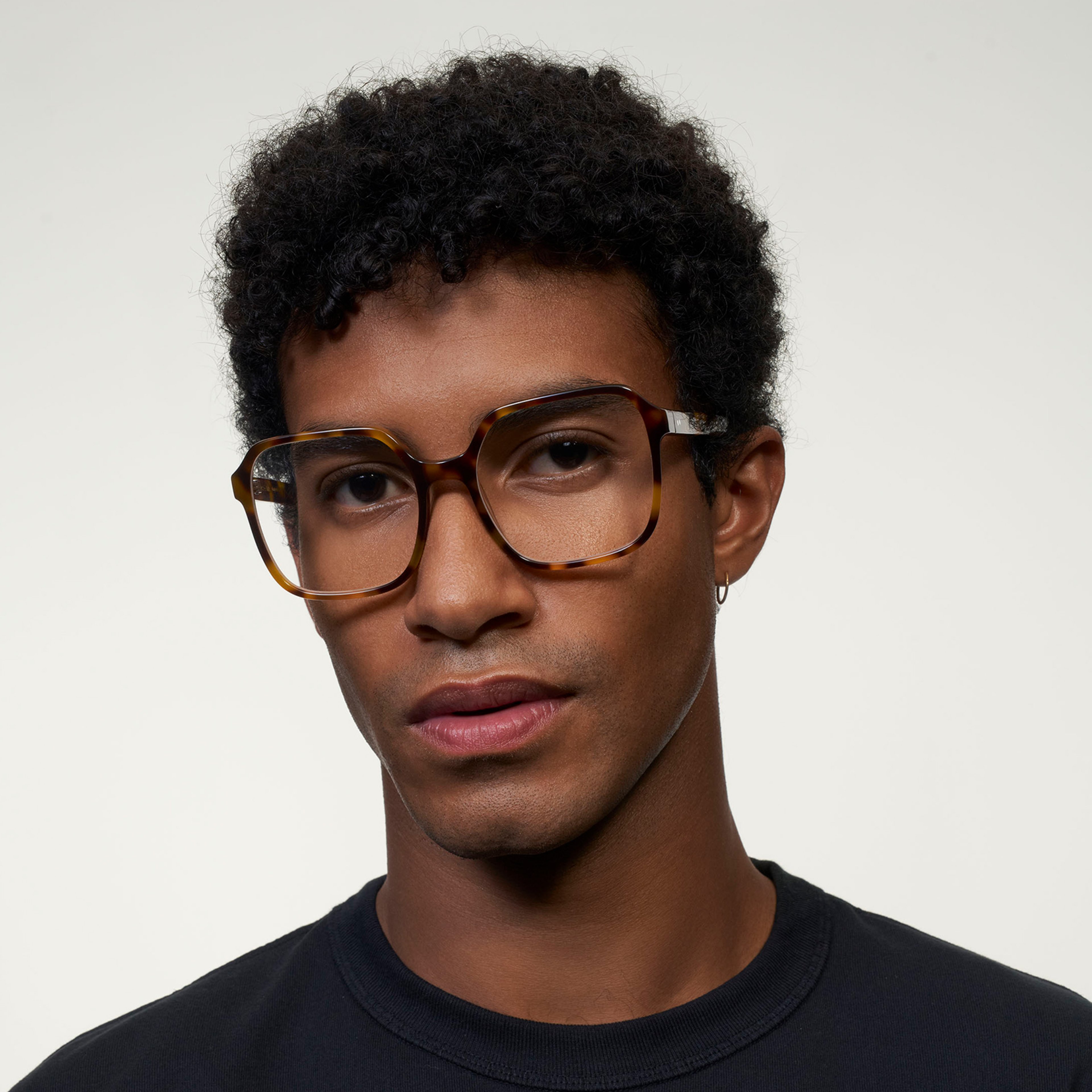 Ace & Tate Glasses | Square Acetate in Black, Brown