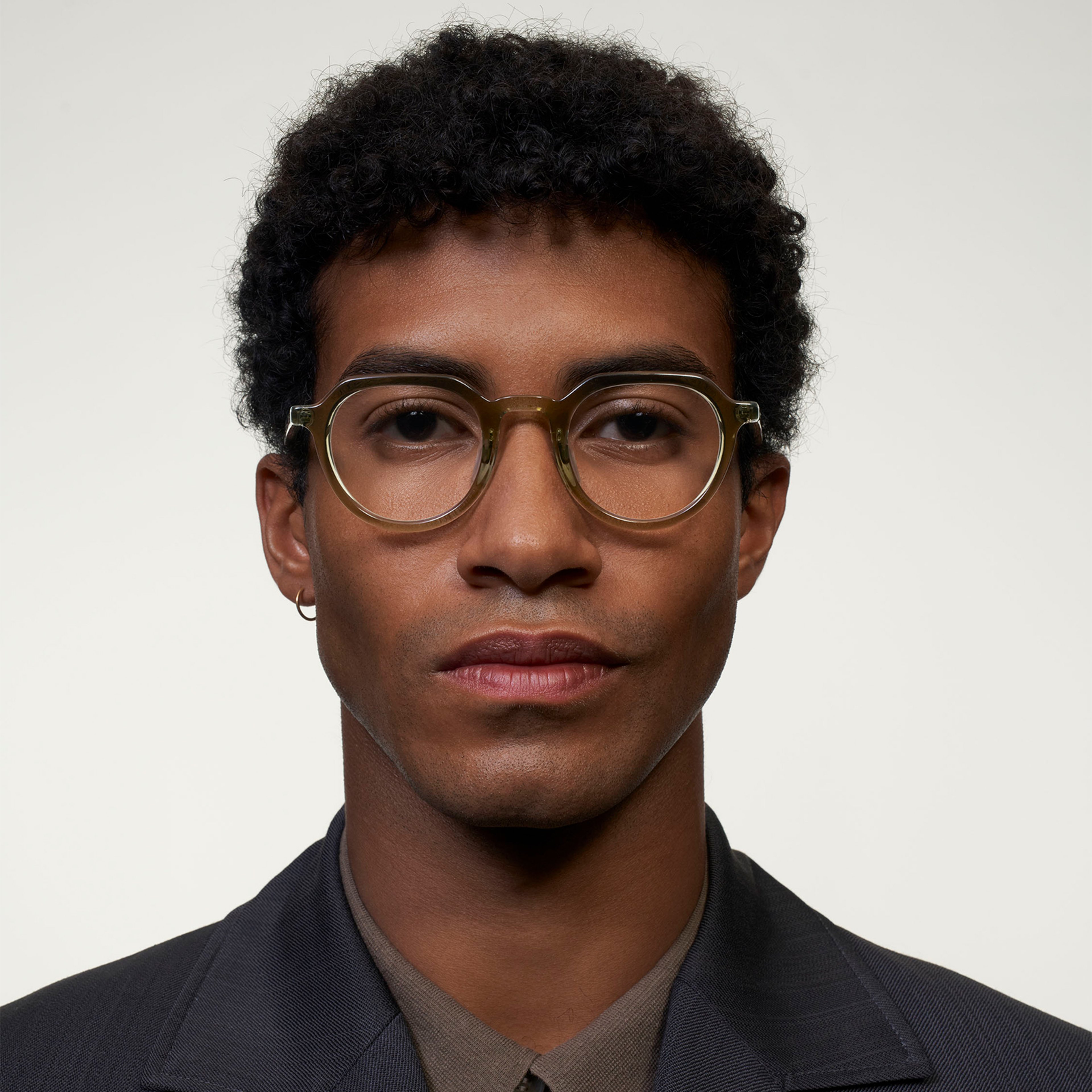 Ace & Tate Glasses | Round Acetate in Green