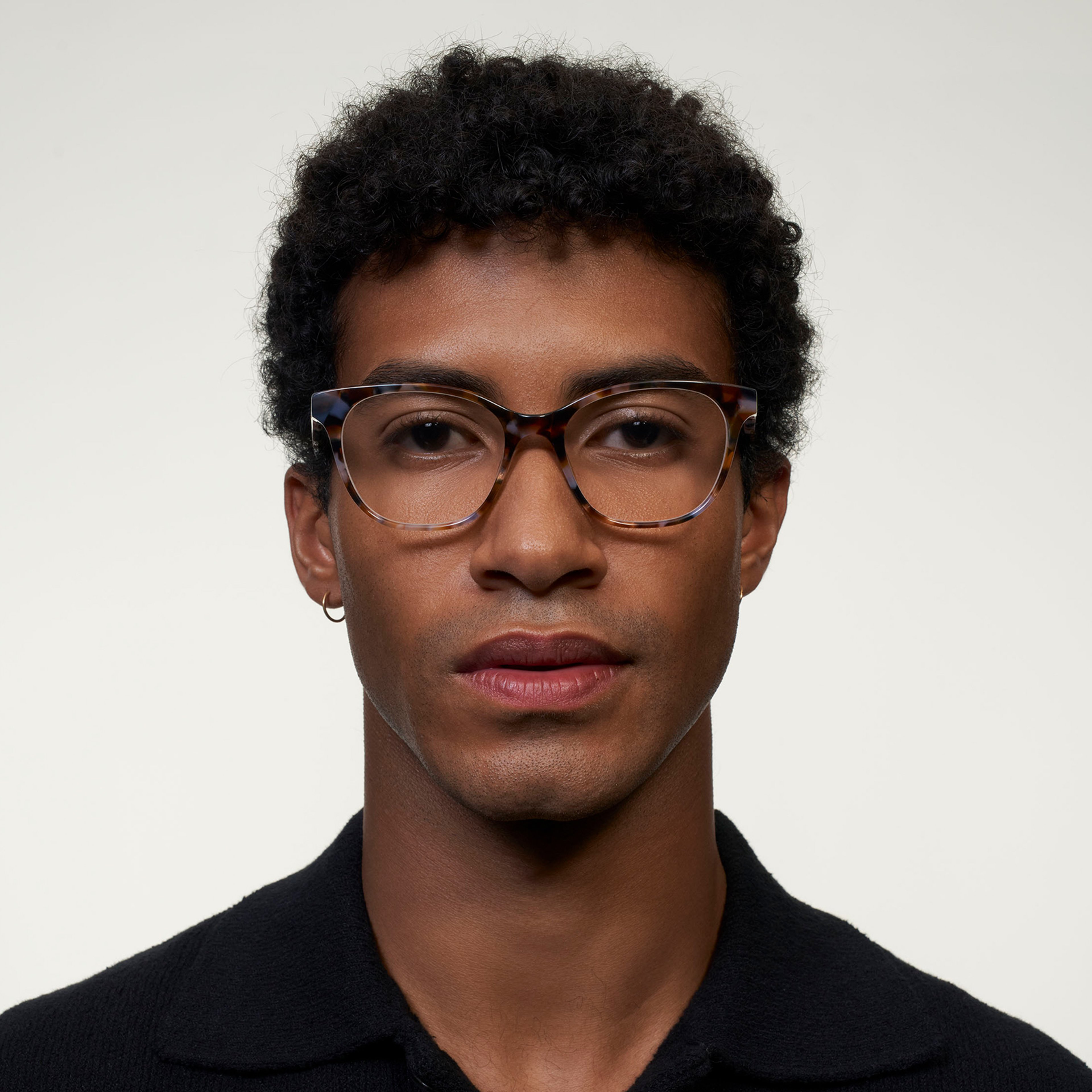 Ace & Tate Brillen | Quadratisch Acetat in Braun, Orange, Violett