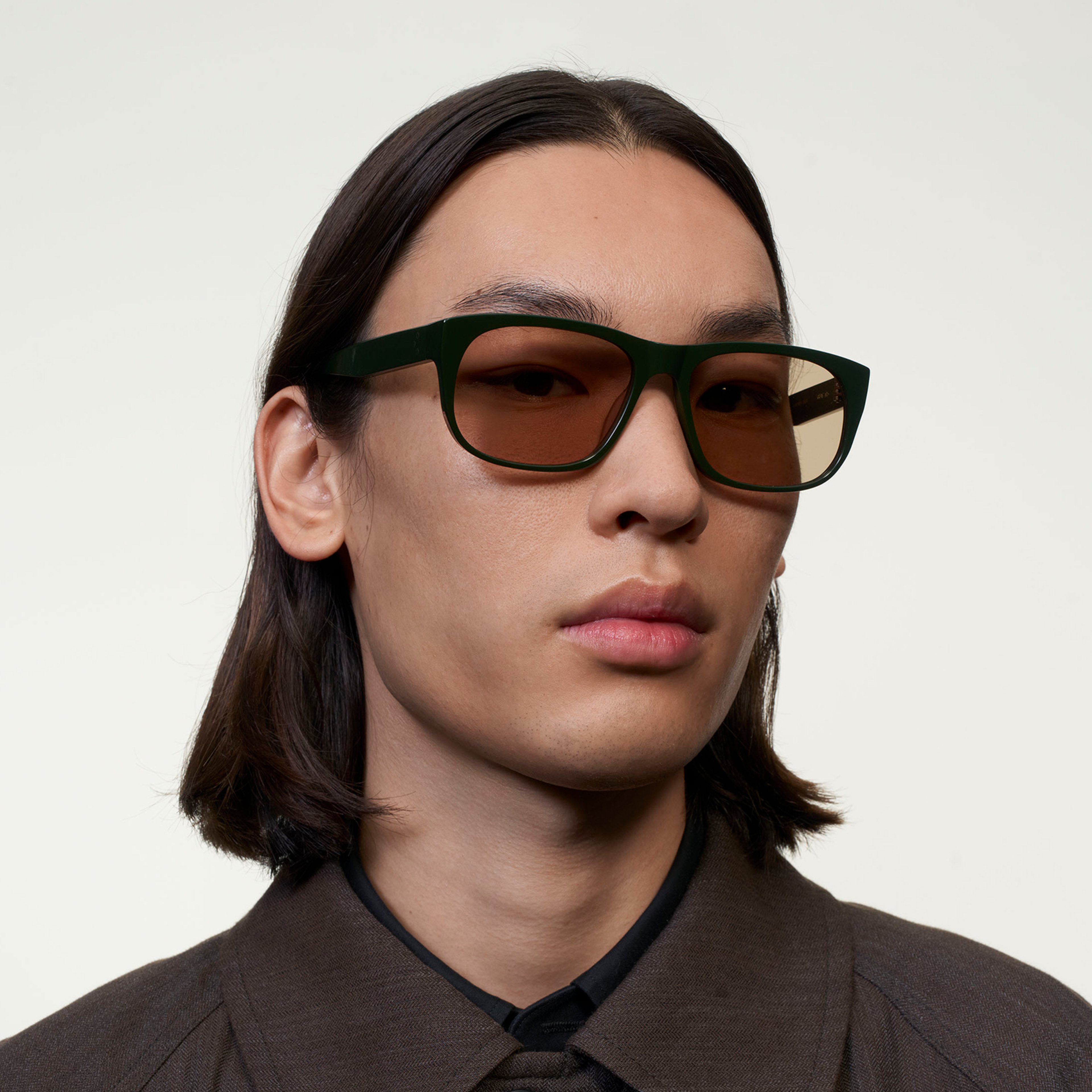 Ace & Tate Sunglasses | Rectangle Acetate in Green