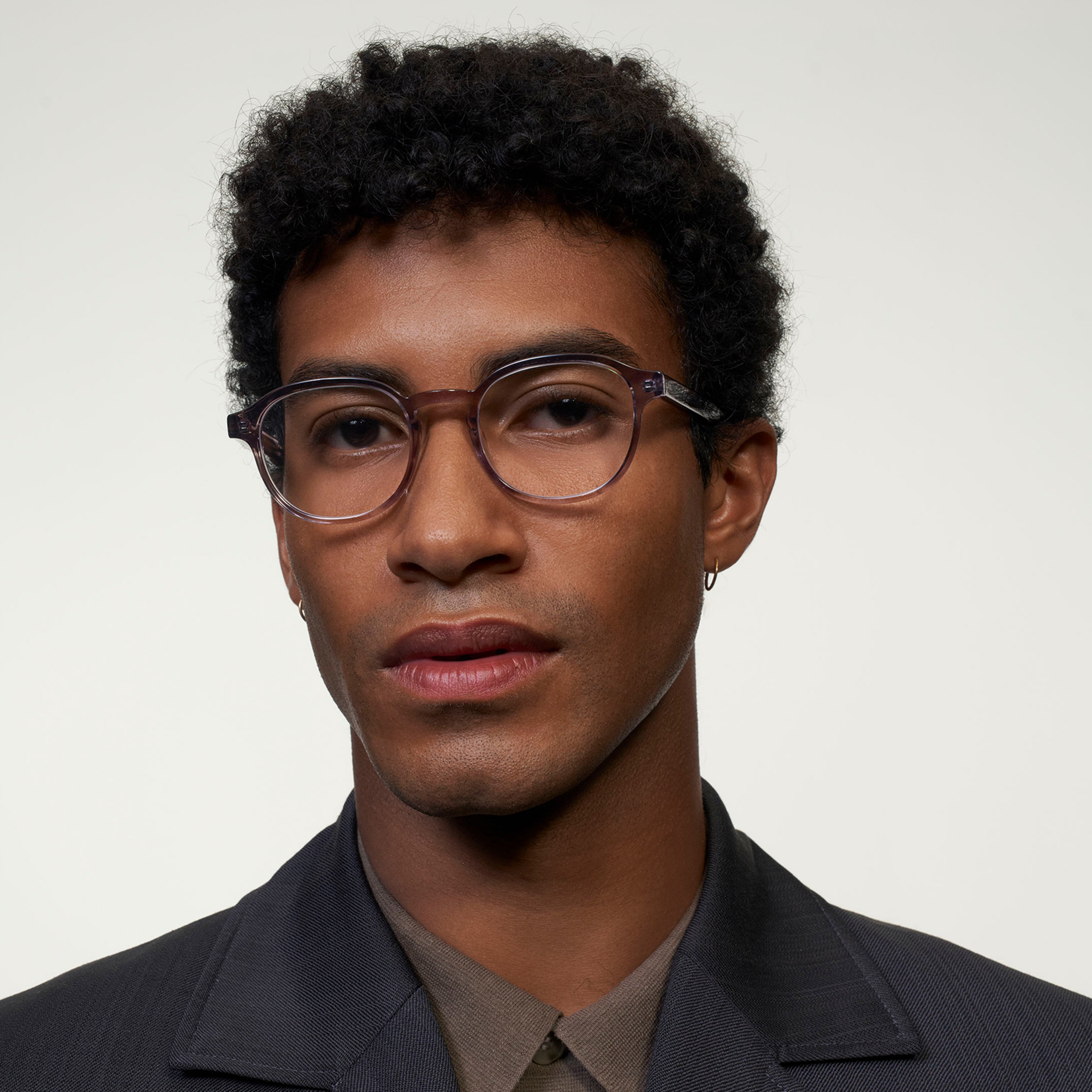 Ace & Tate Glasses | Round Acetate in Orange, Pink, Purple