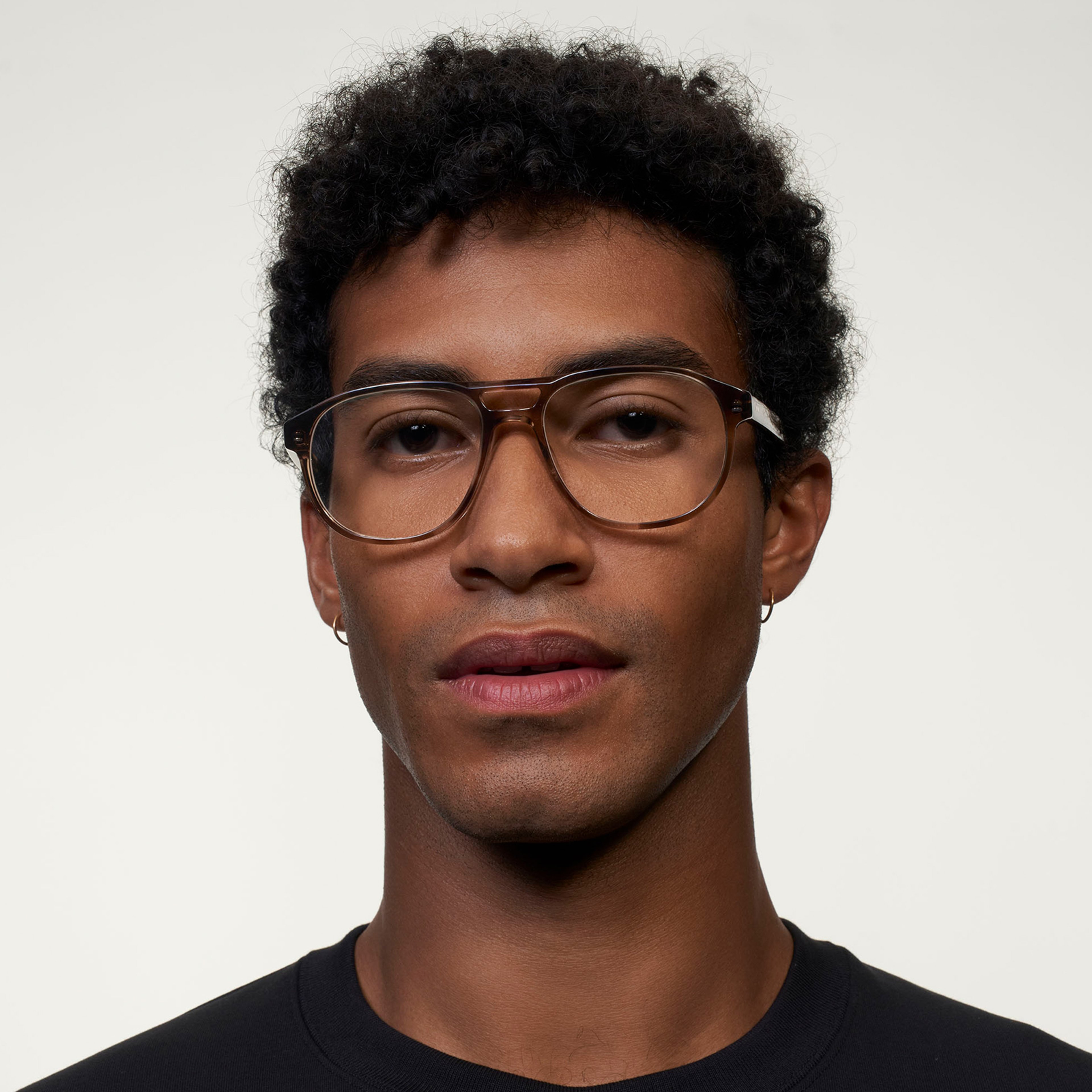 Ace & Tate Glasses |  Acetate in Beige, Brown
