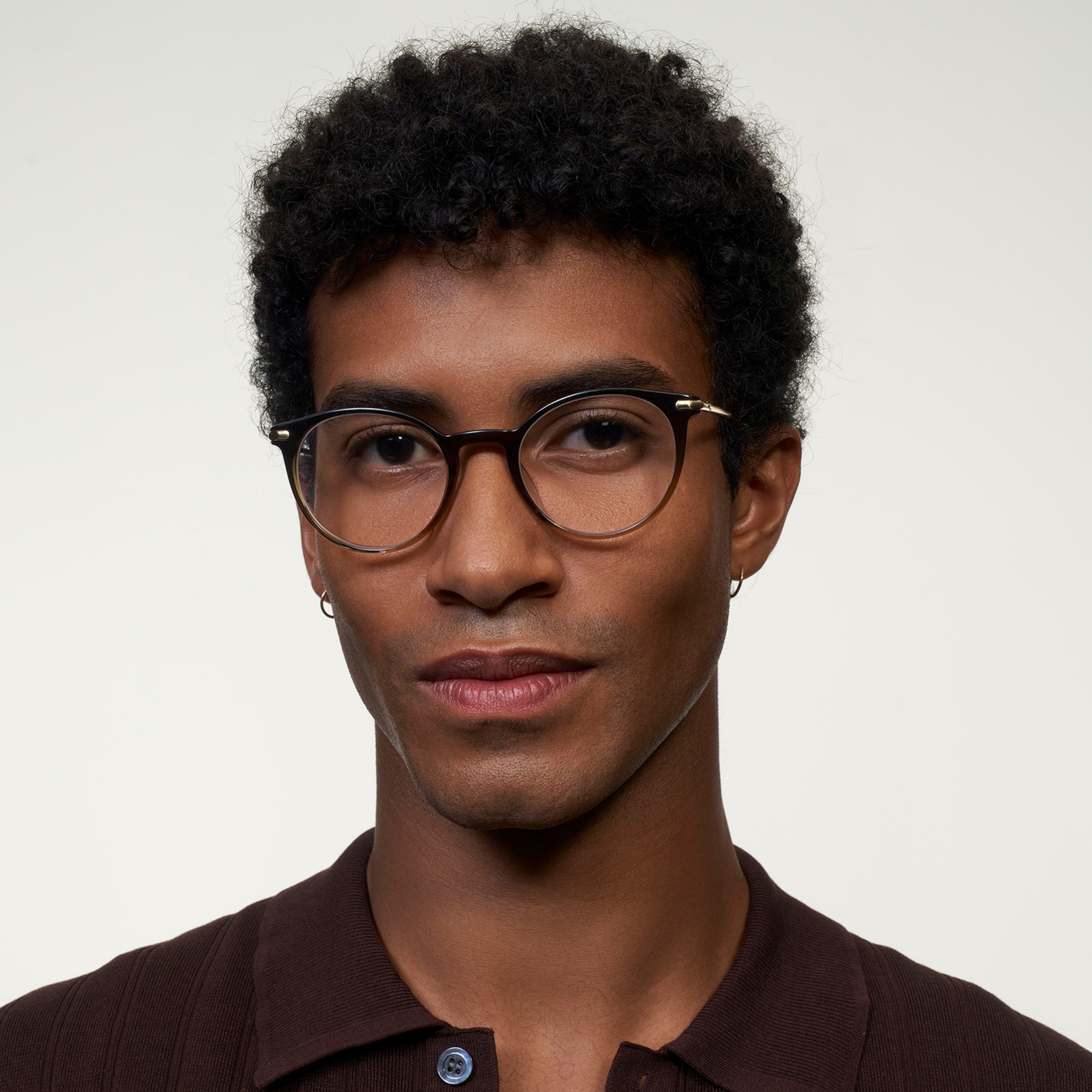 Ace & Tate Glasses |  Metal in Brown