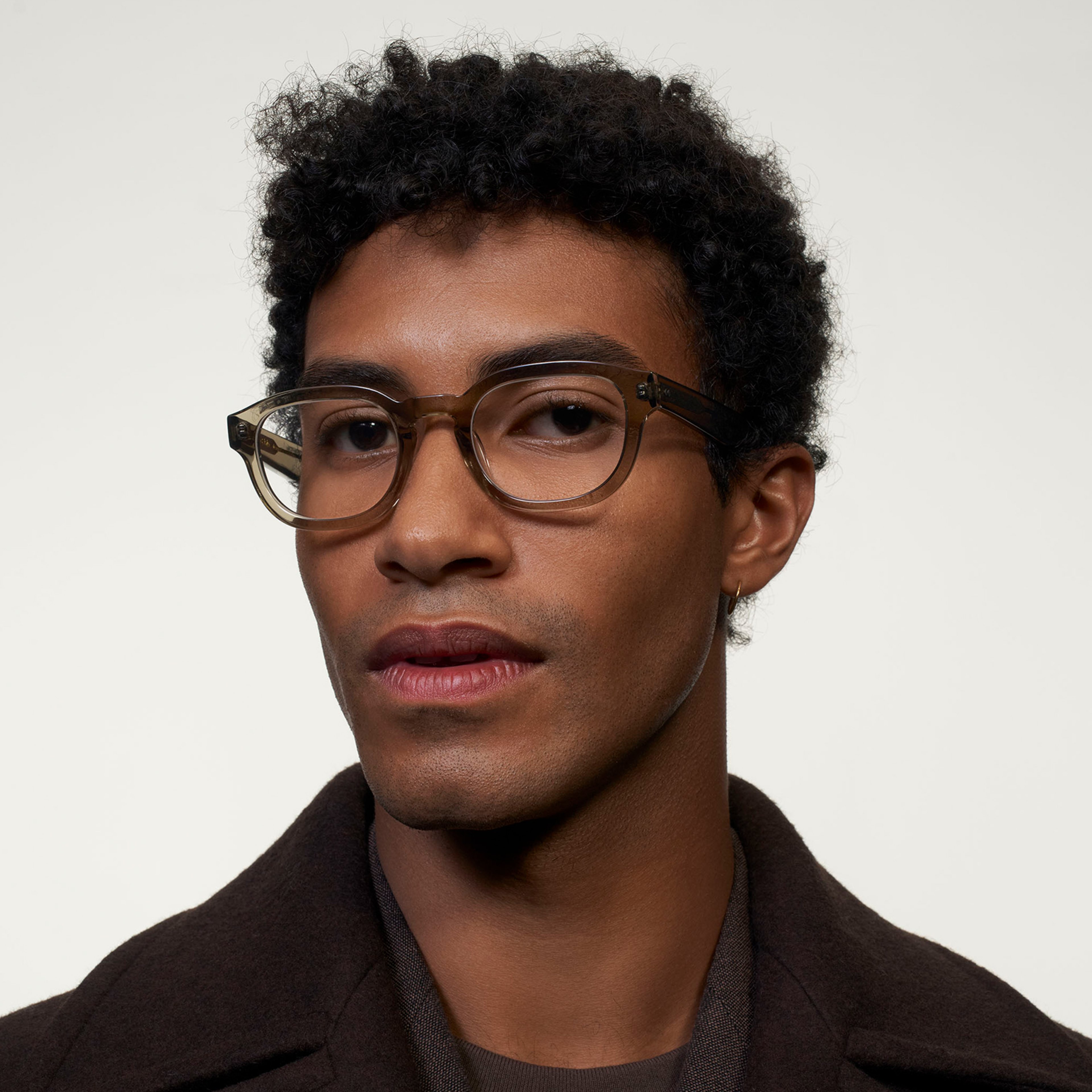 Ace & Tate Glasses | Round Acetate in Grey
