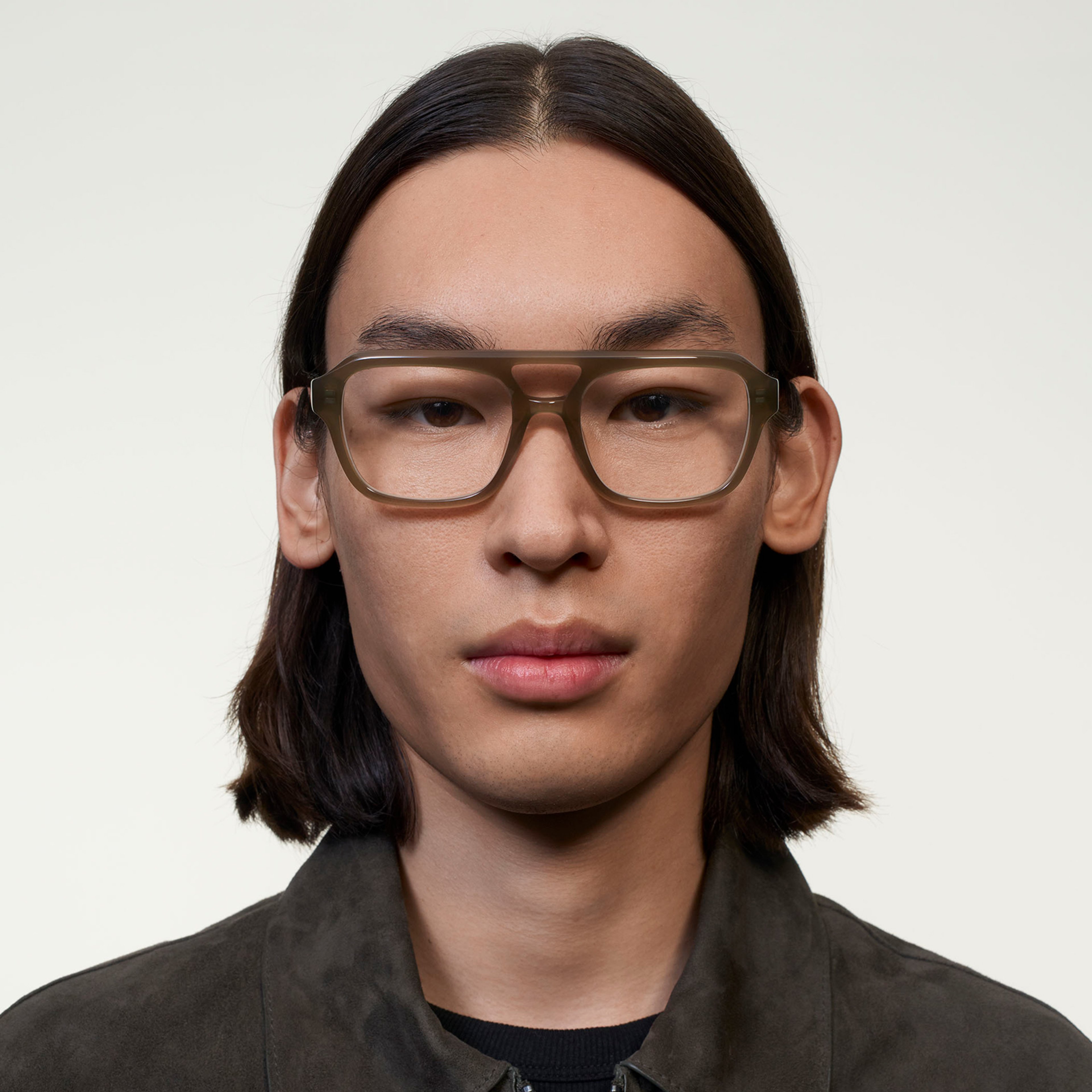 Ace & Tate Glasses | Square Acetate in Green
