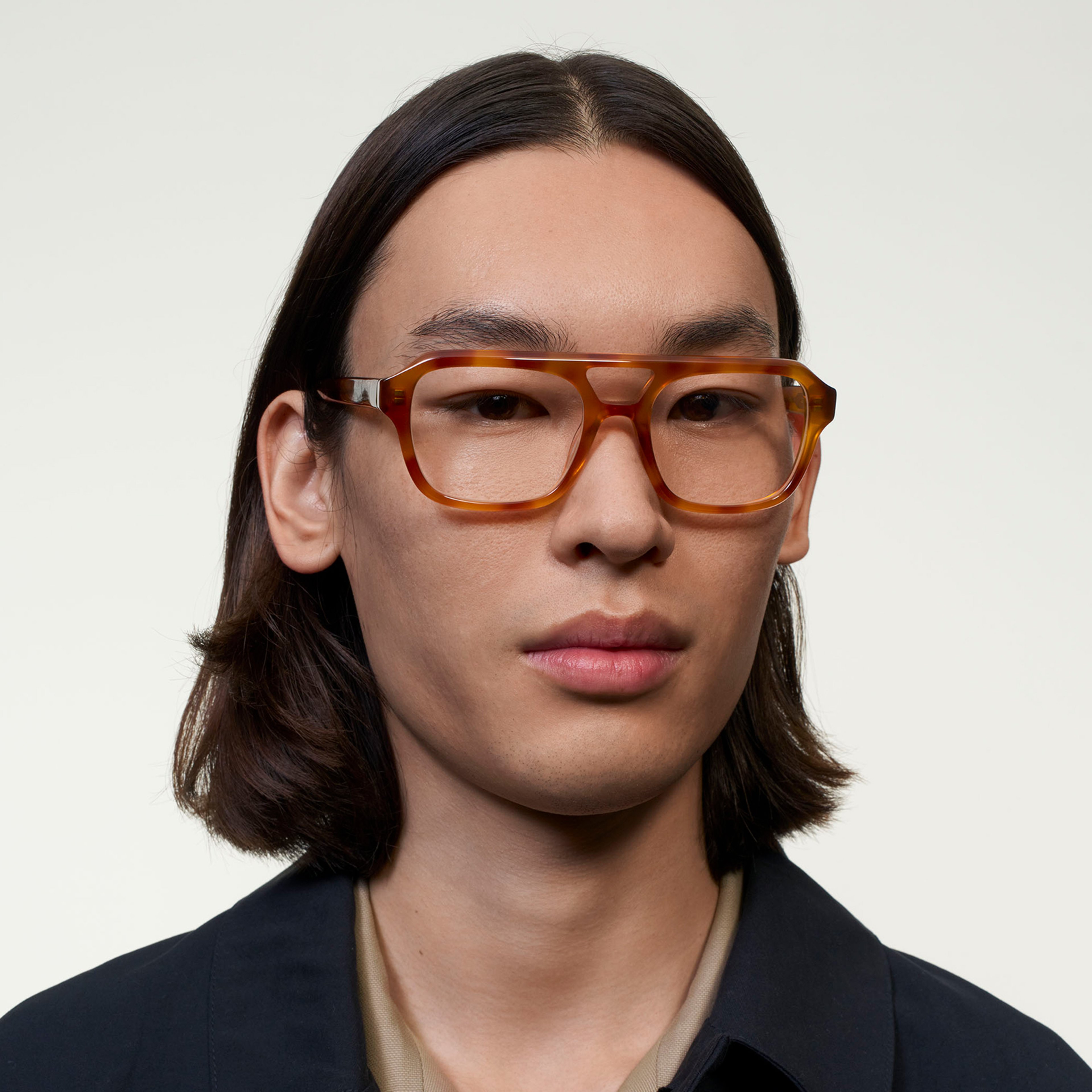 Ace & Tate Glasses | Square Acetate in Brown