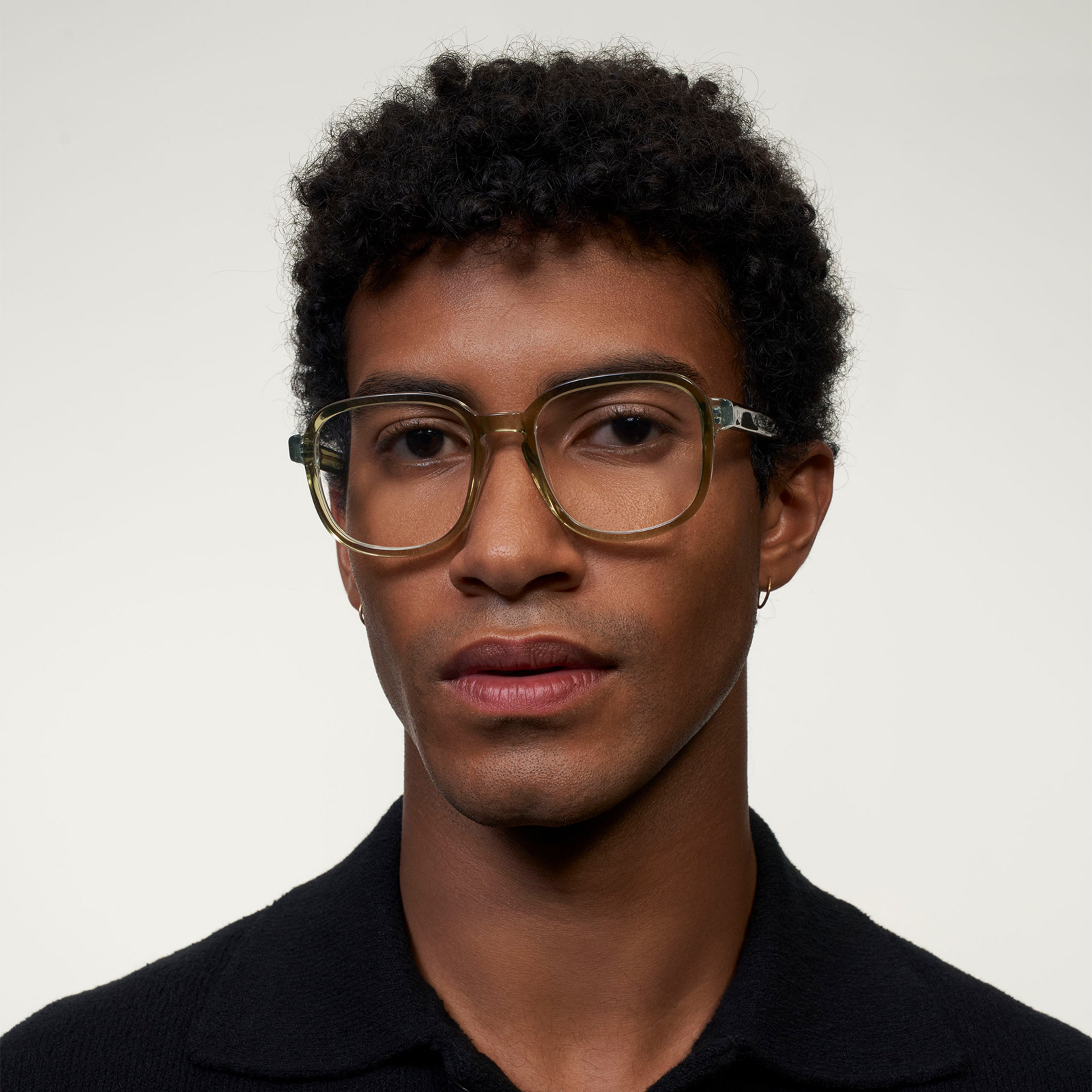 Ace & Tate Glasses | Square Acetate in Green