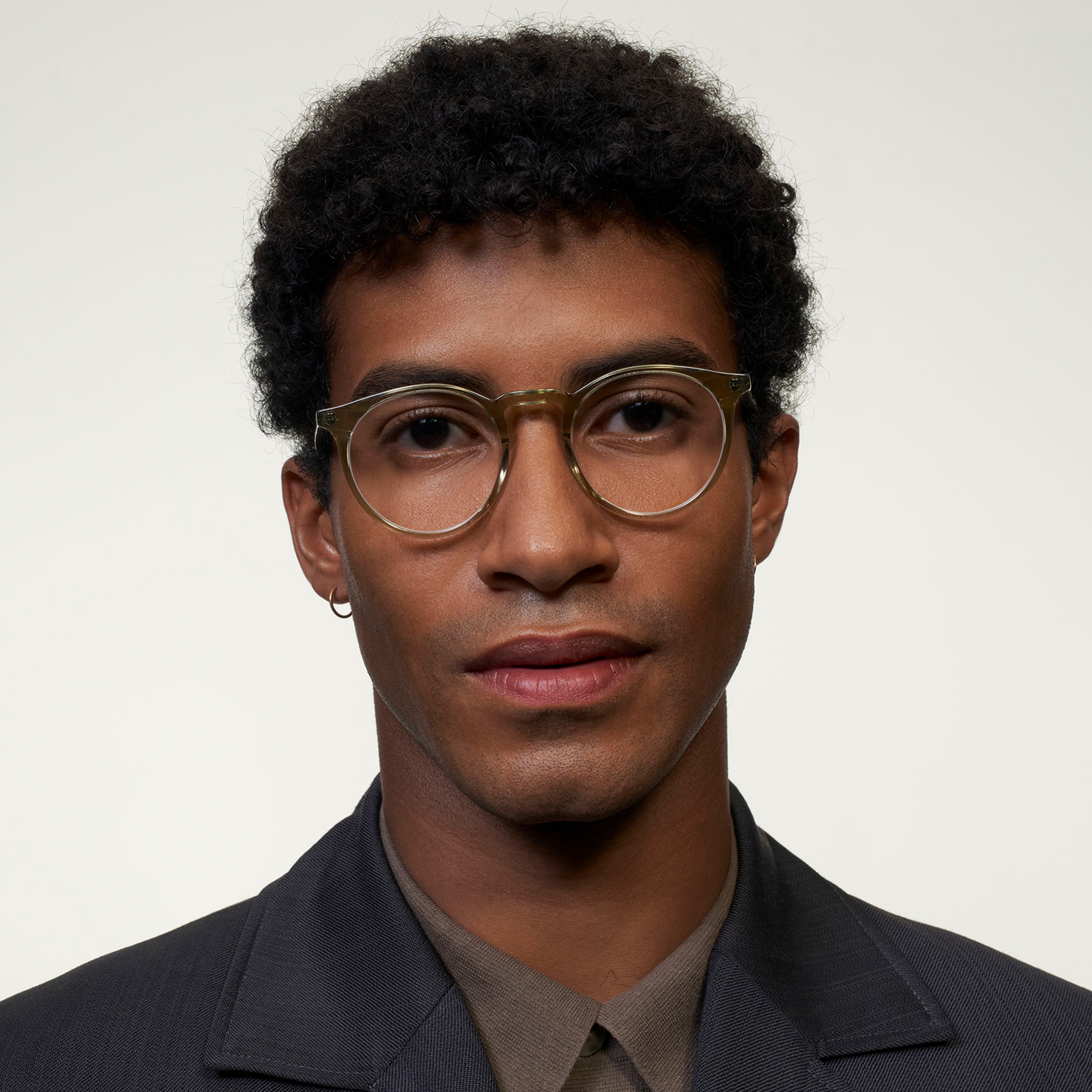 Ace & Tate Glasses | Round Acetate in Green