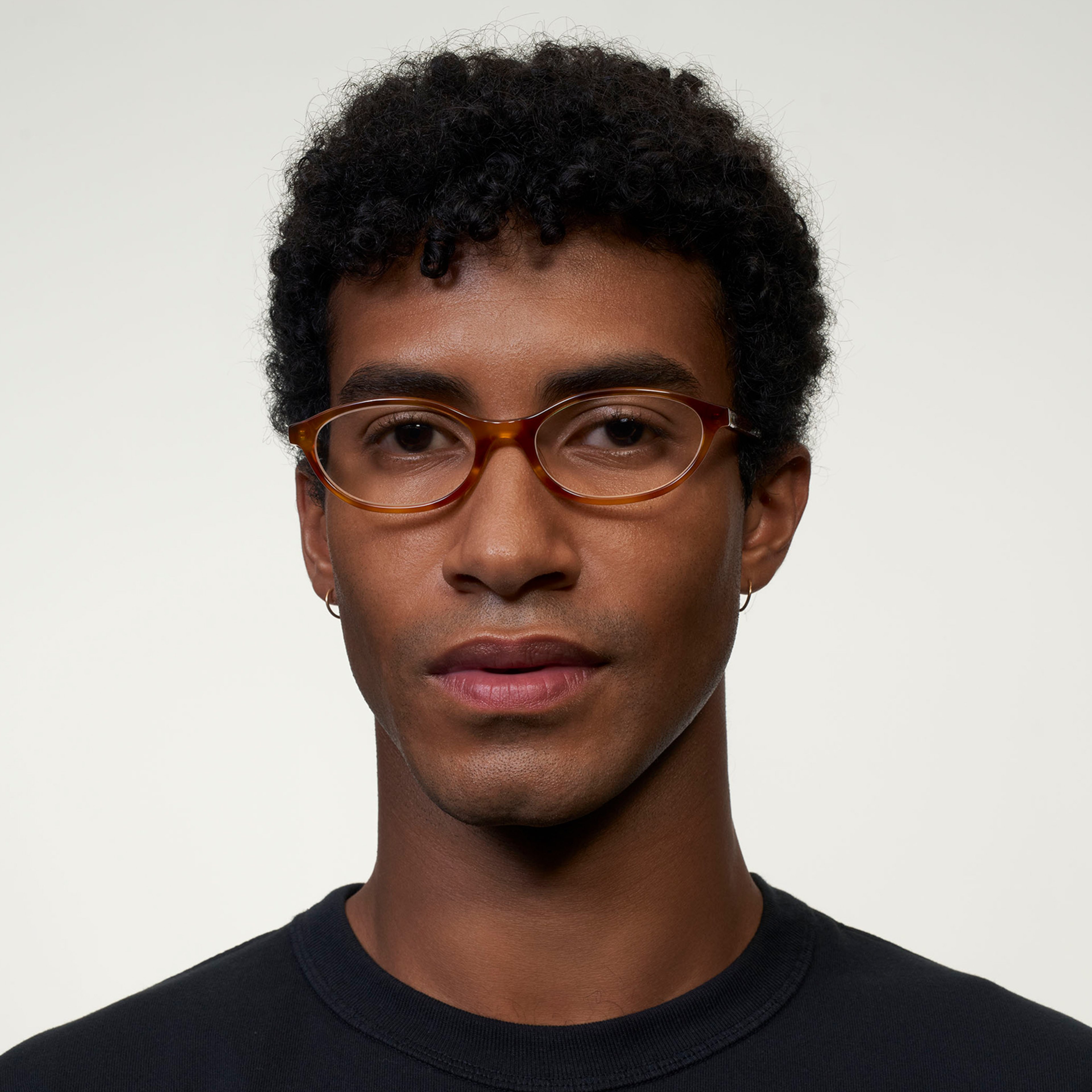 Ace & Tate Glasses | Oval Acetate in Brown