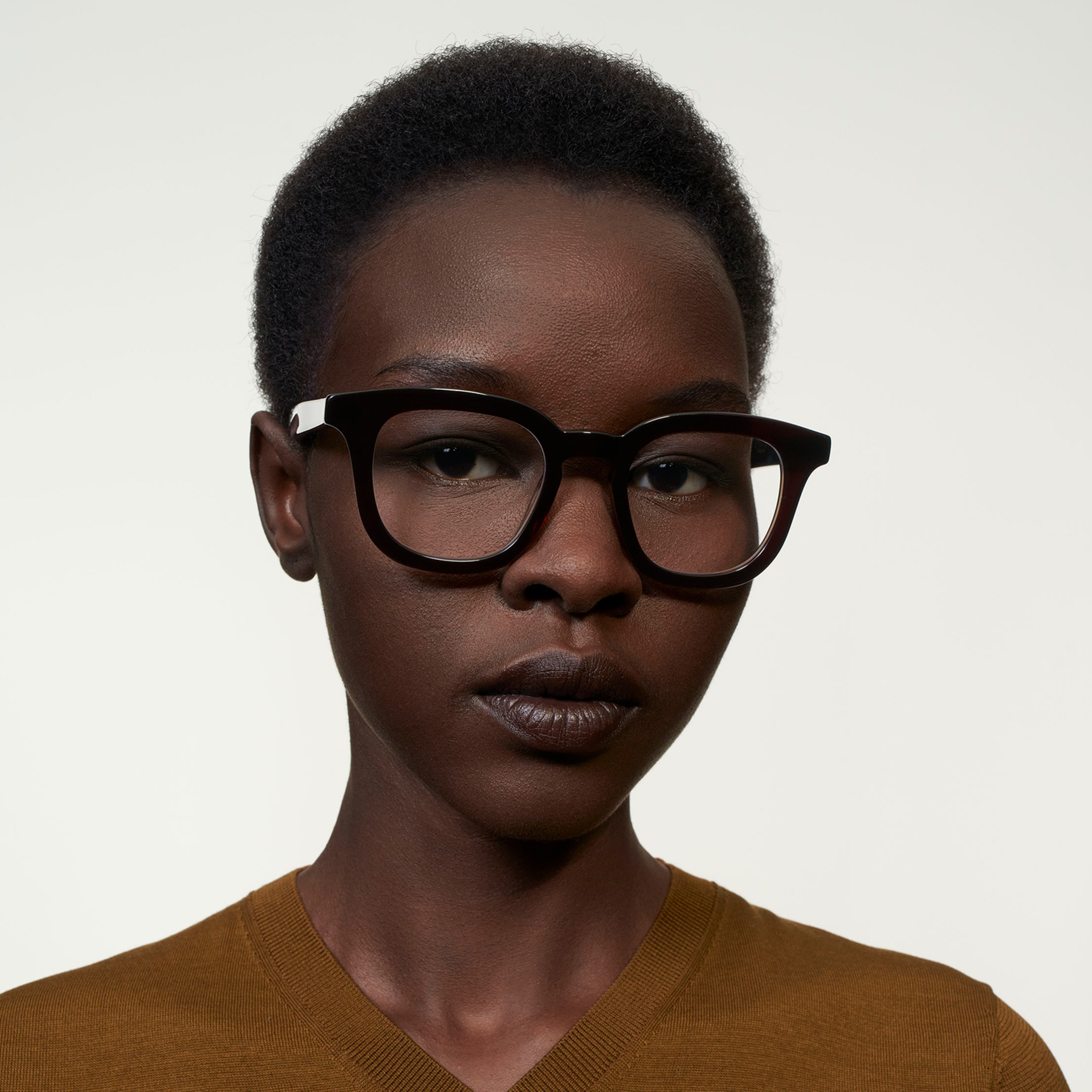 Ace & Tate Glasses | Square Acetate in Red