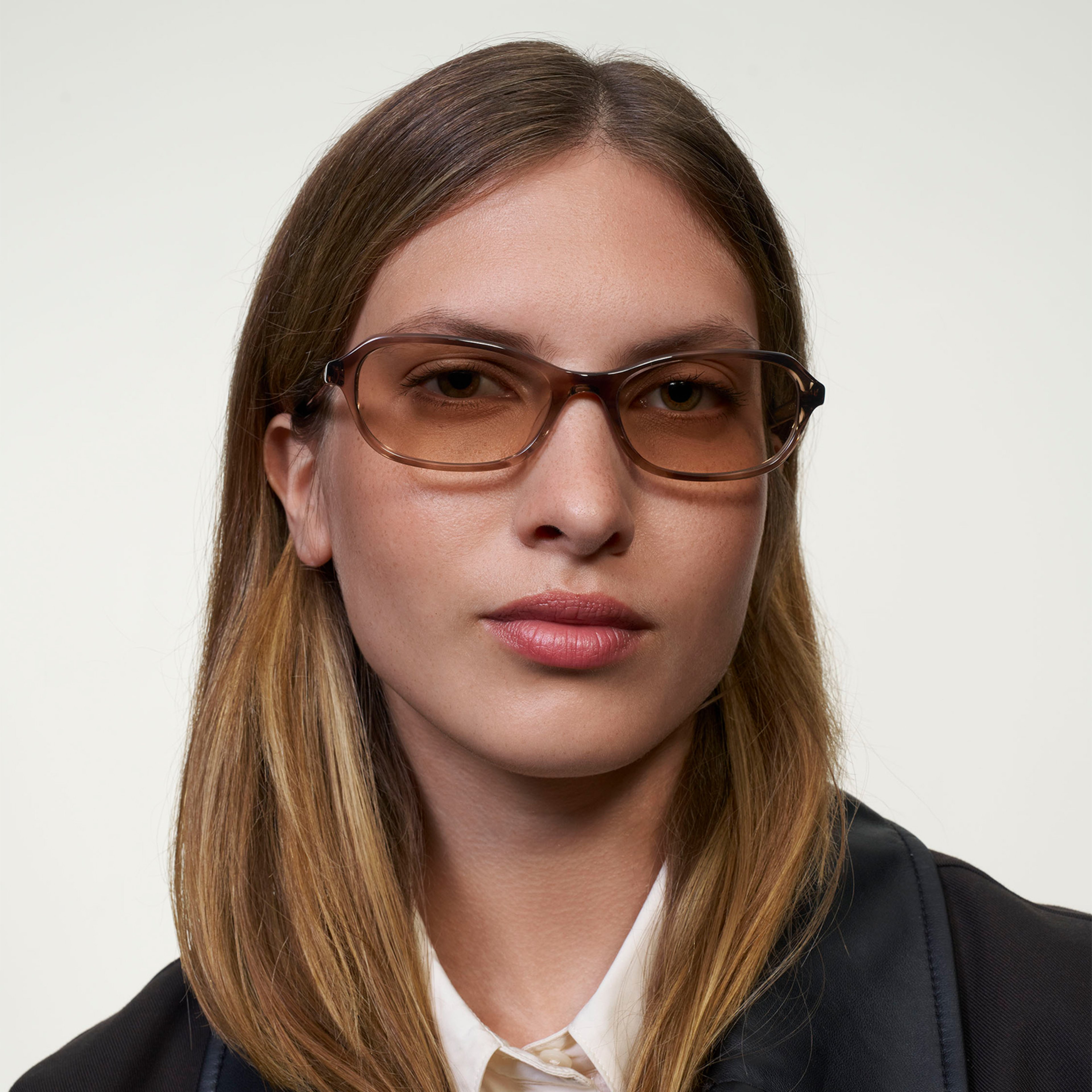 Ace & Tate Solaires | Ovale Acétate in Beige, Marron
