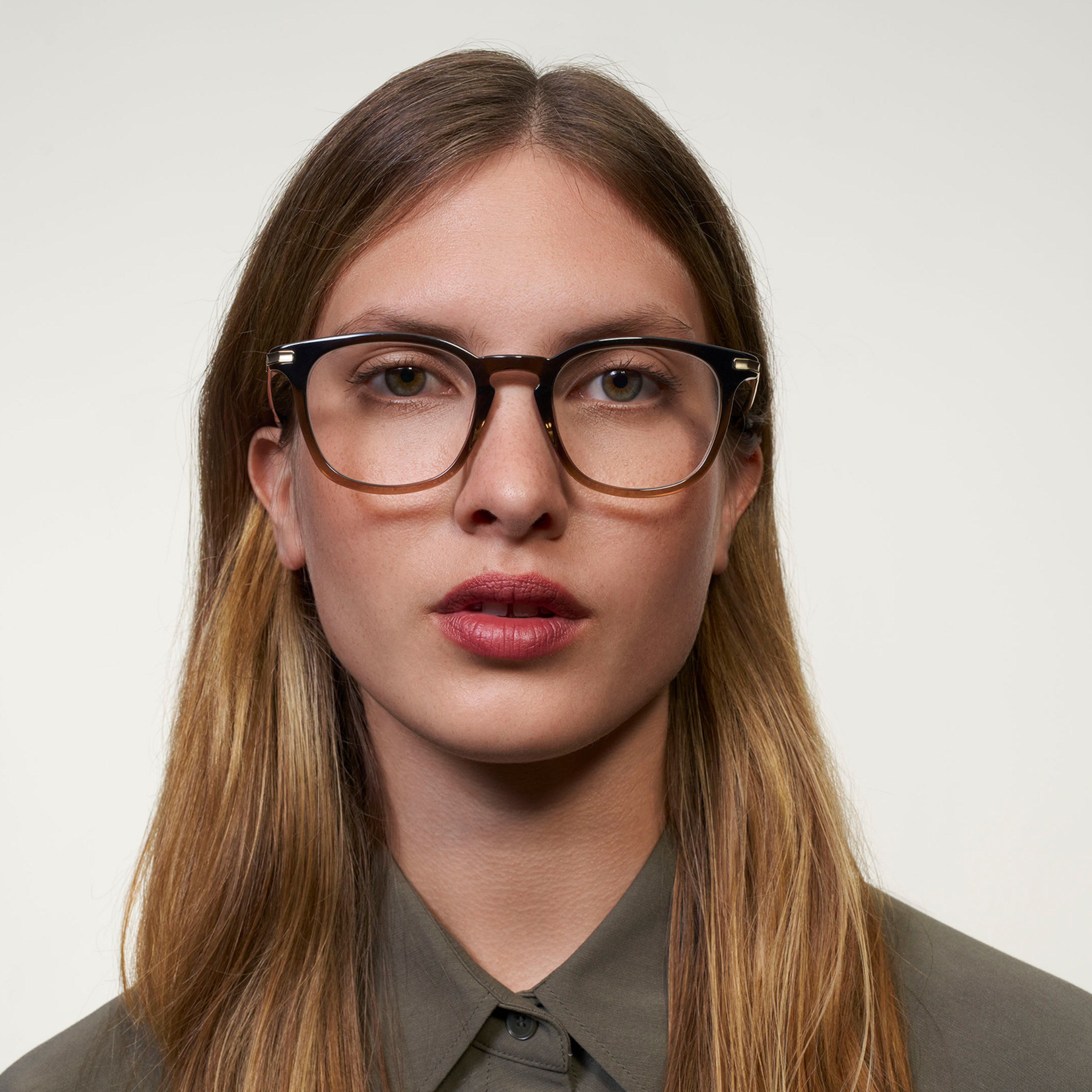 Ace & Tate Glasses | Hexagonal Acetate in Brown