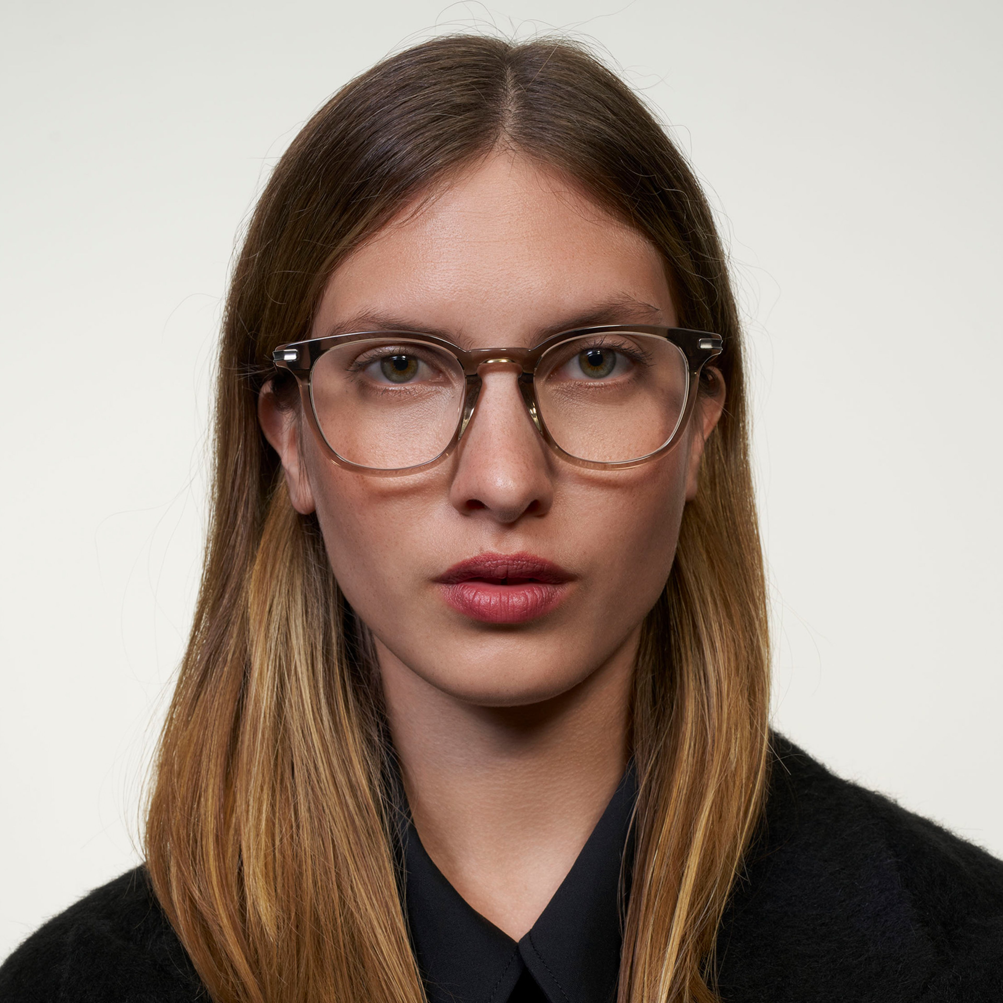 Ace & Tate Glasses | Hexagonal Acetate in Grey
