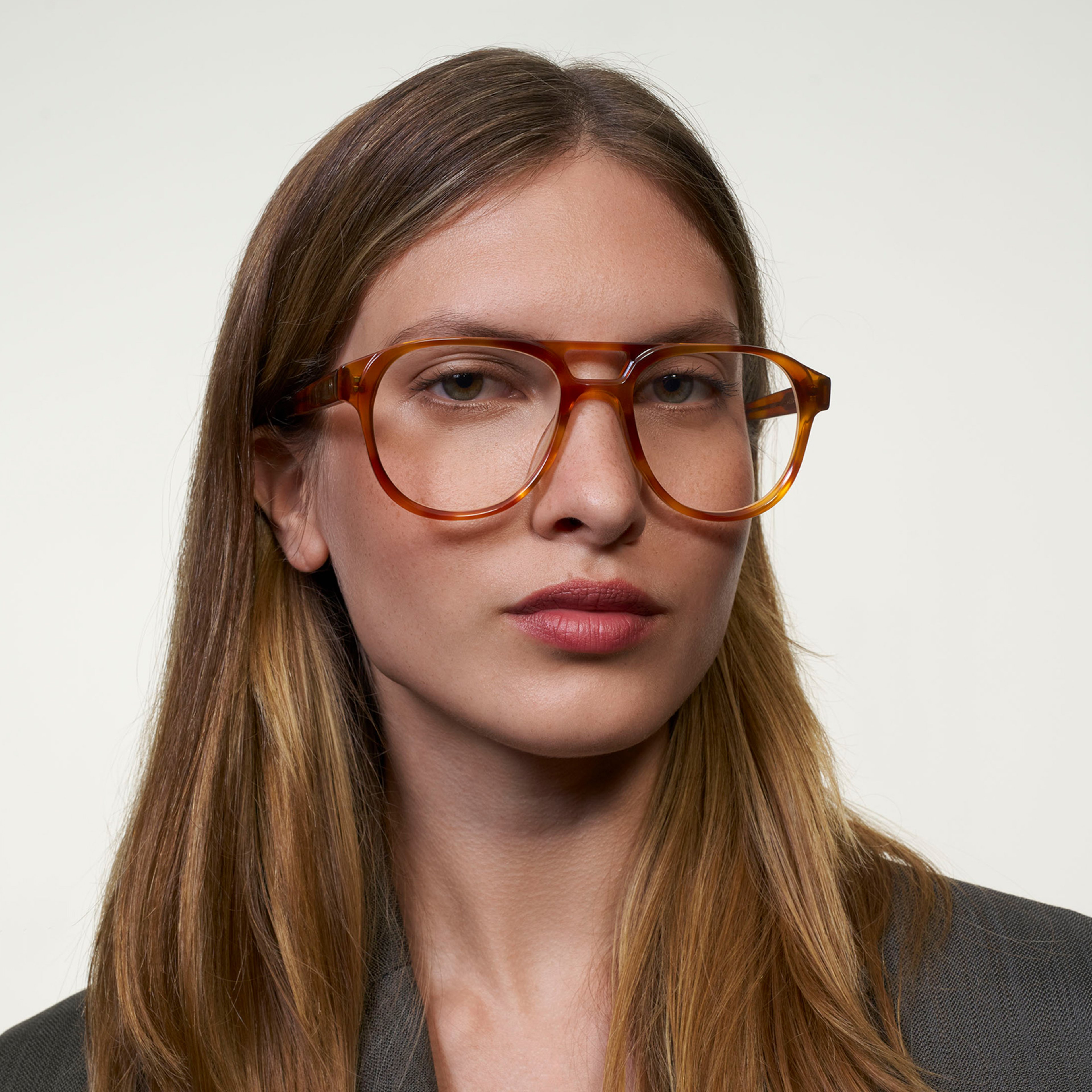 Ace & Tate Brillen | Oval Acetat in Braun