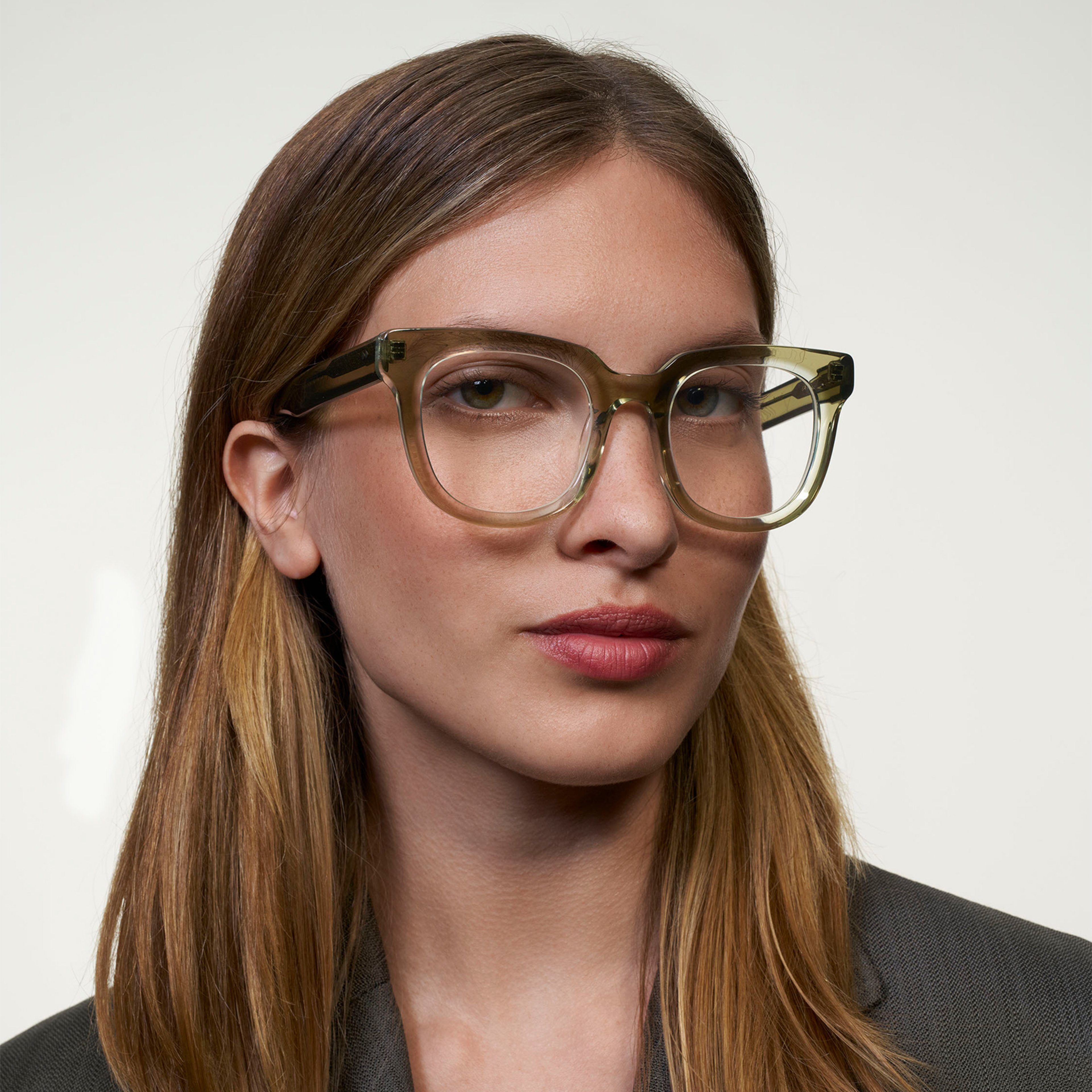 Ace & Tate Glasses | Round Acetate in Green