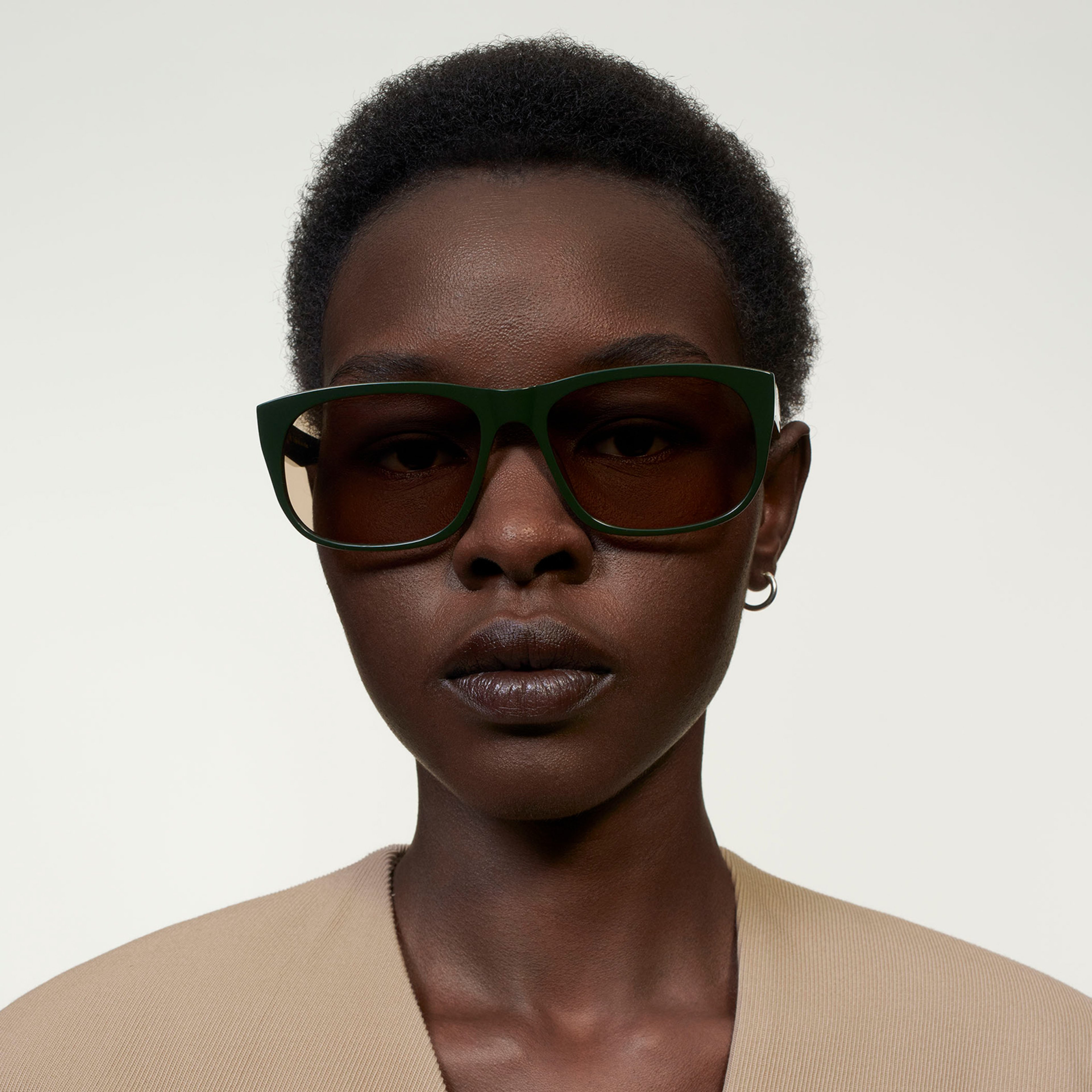 Ace & Tate Sunglasses | Rectangle Acetate in Green