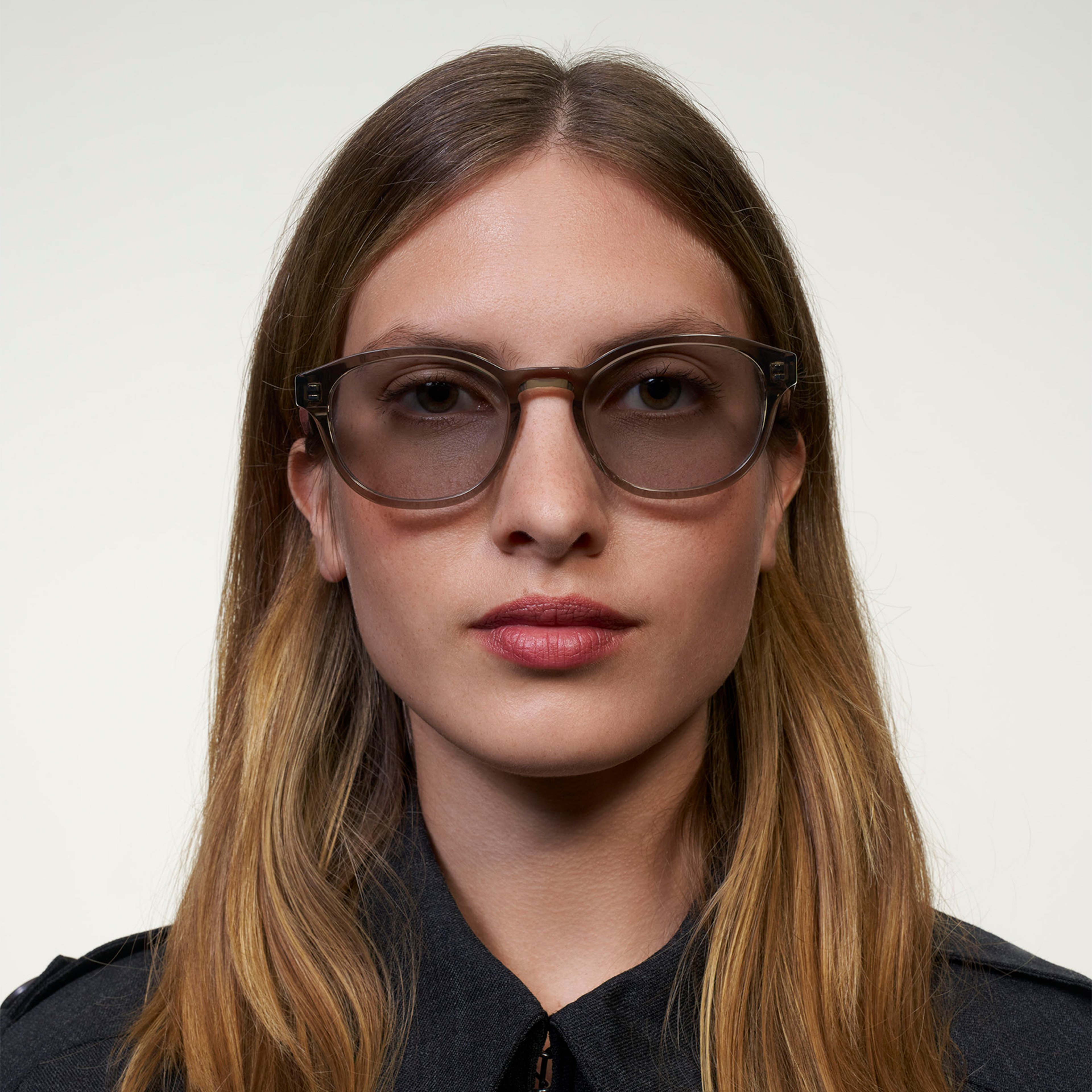 Ace & Tate Solaires | Ronde Acétate in Gris