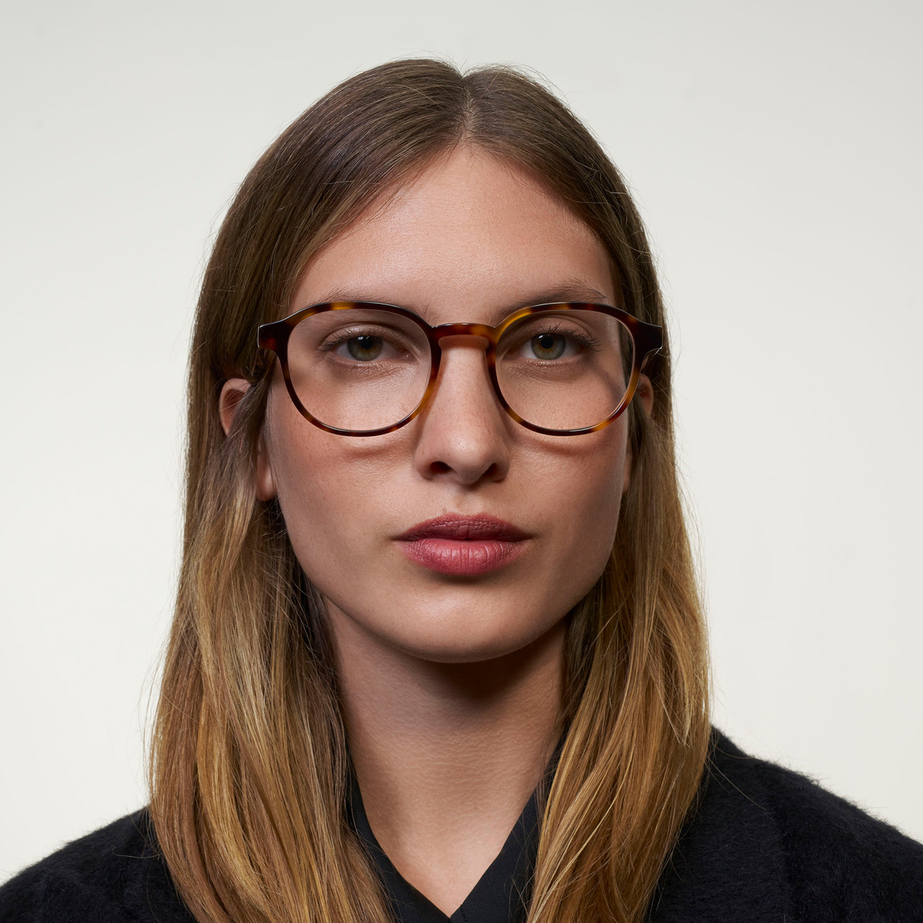 Ace & Tate Glasses | Round Acetate in Black, Brown