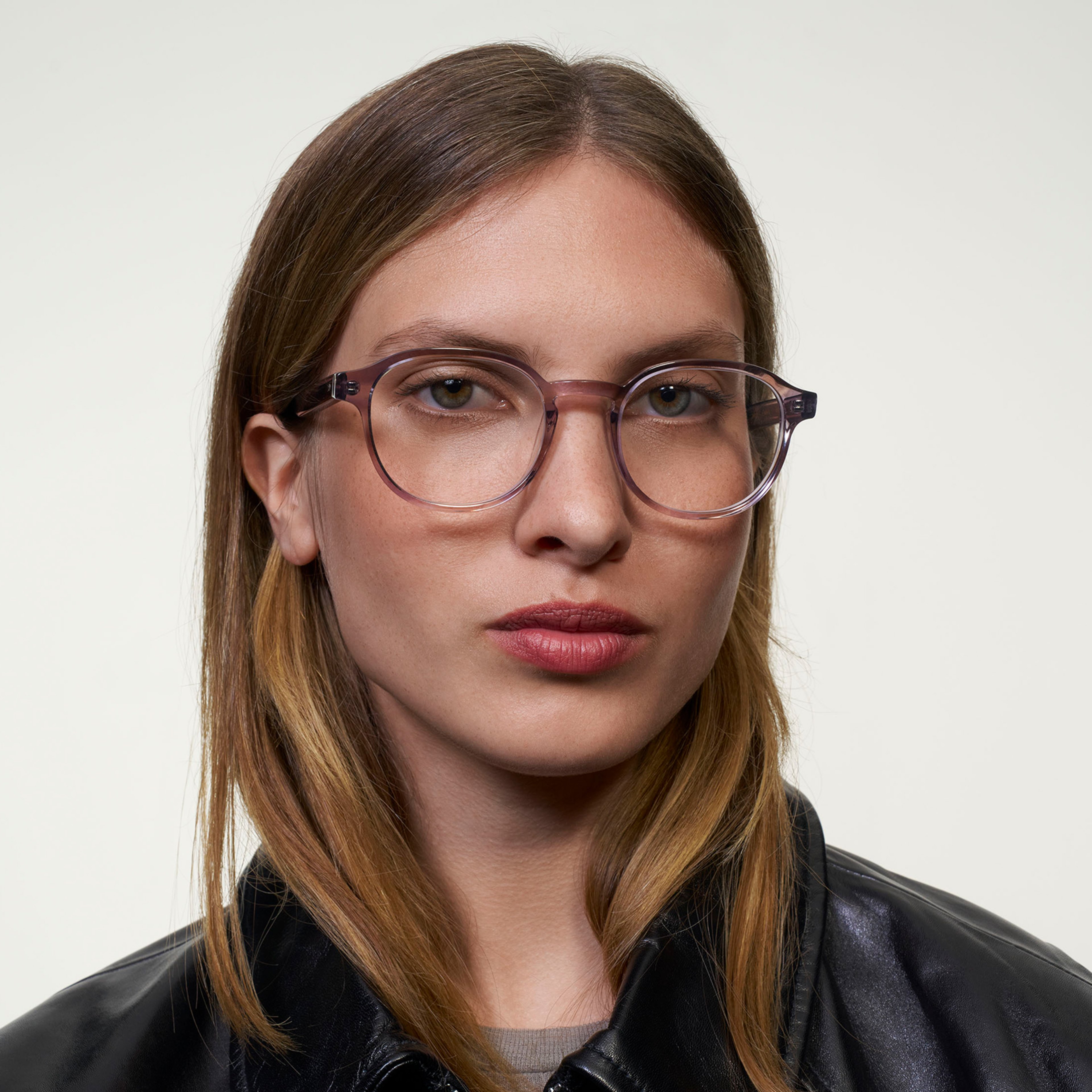Ace & Tate Glasses | Round Acetate in Orange, Pink, Purple