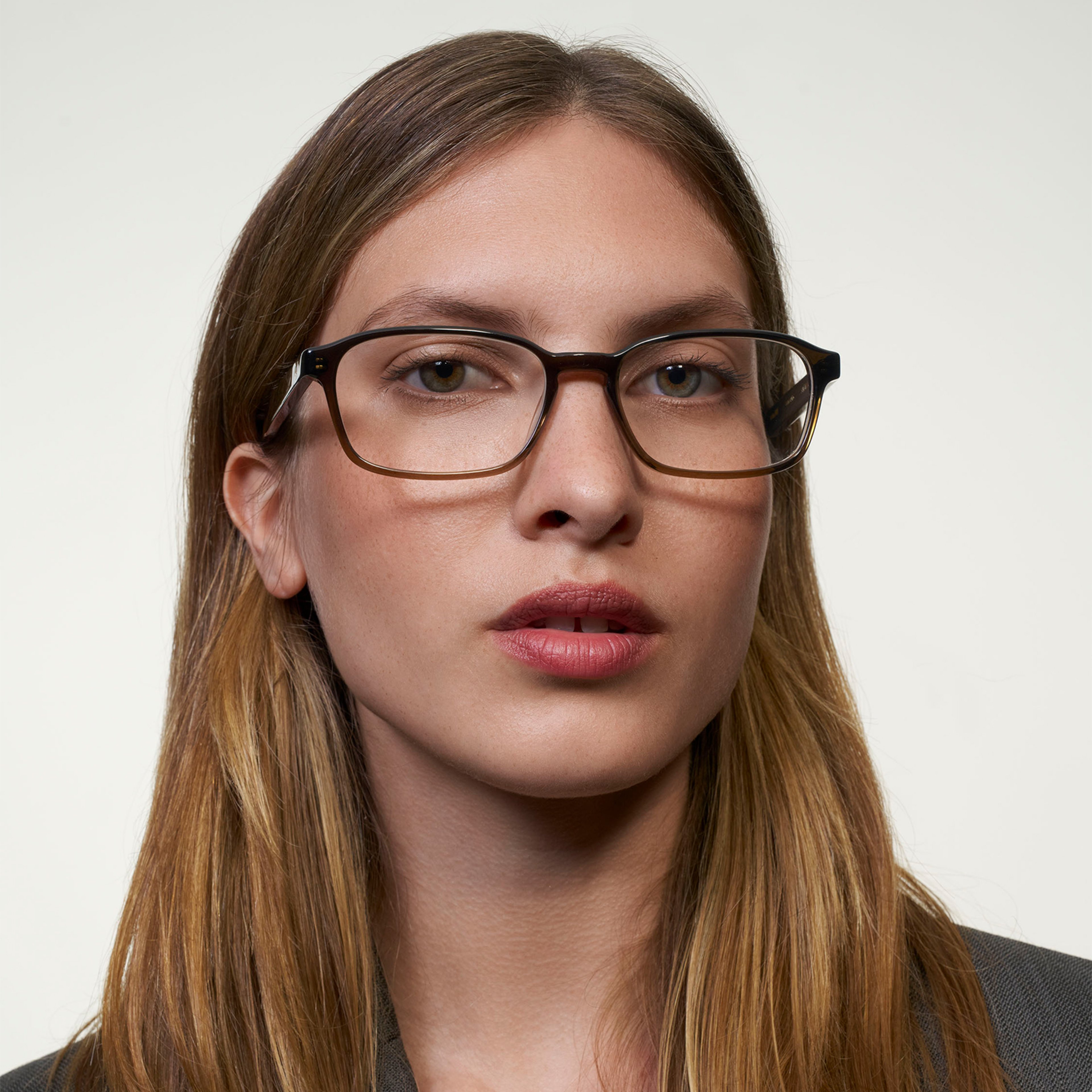 Ace & Tate Brillen | Rechteckig Acetat in Braun