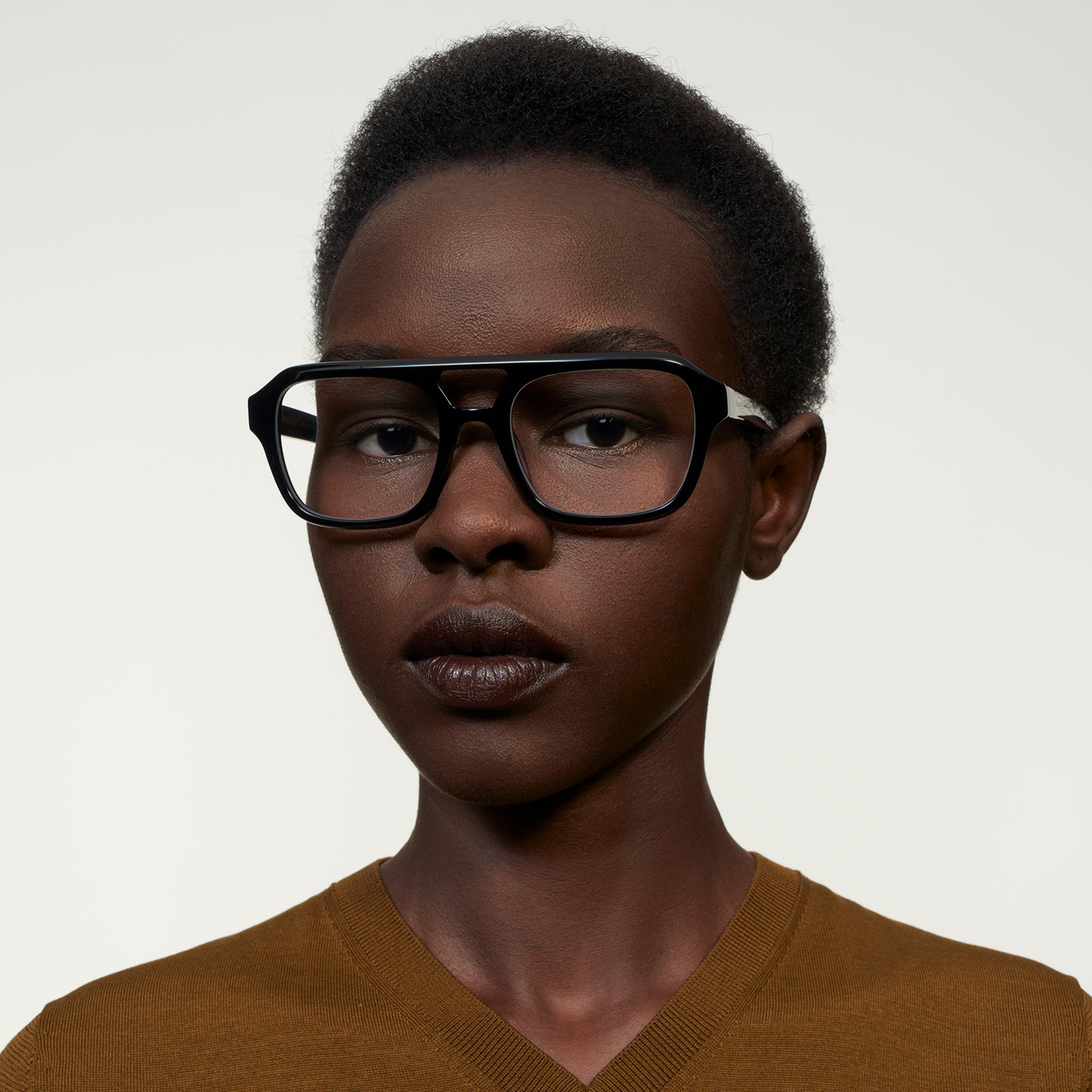 Ace & Tate Glasses | Square Acetate in Black