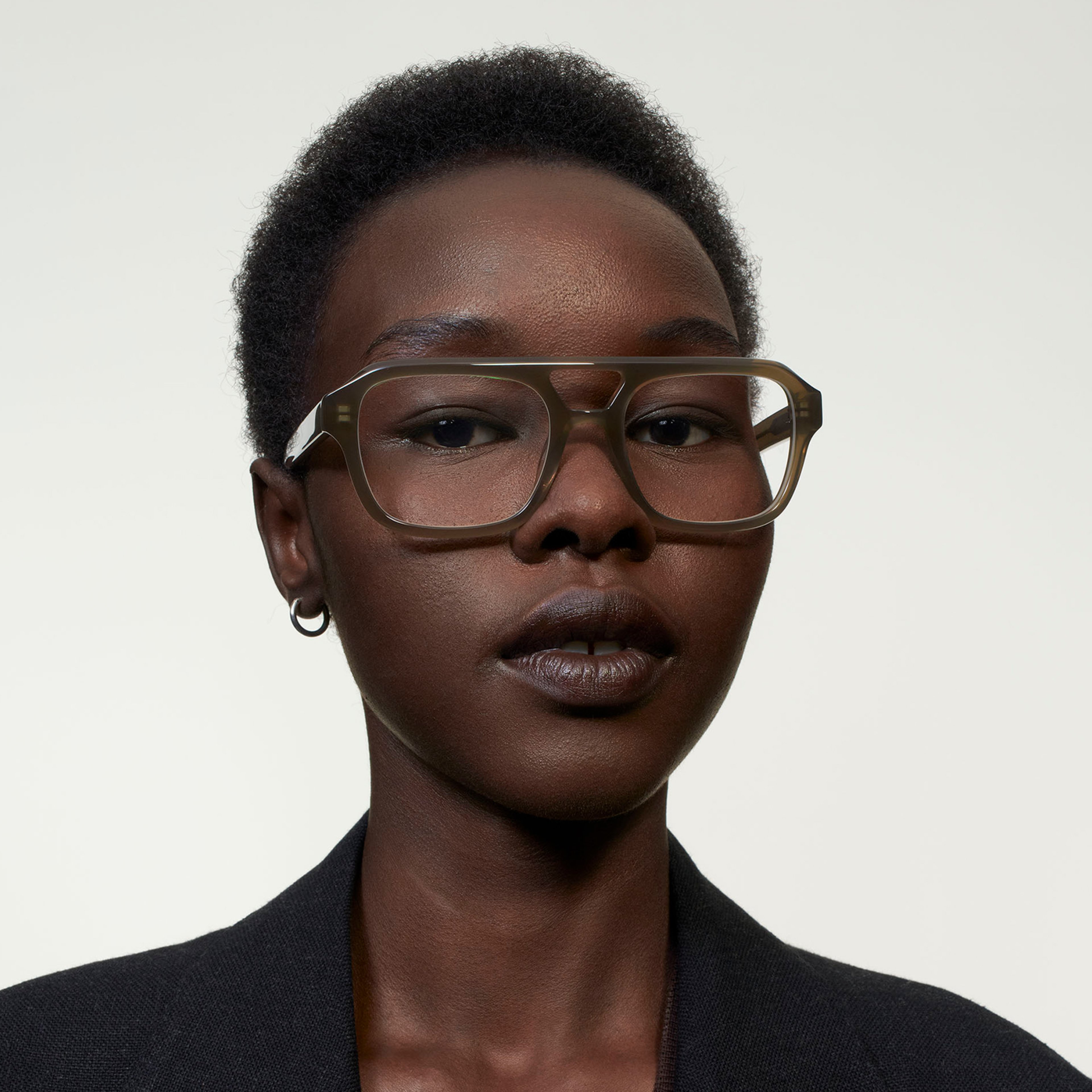 Ace & Tate Glasses | Square Acetate in Green