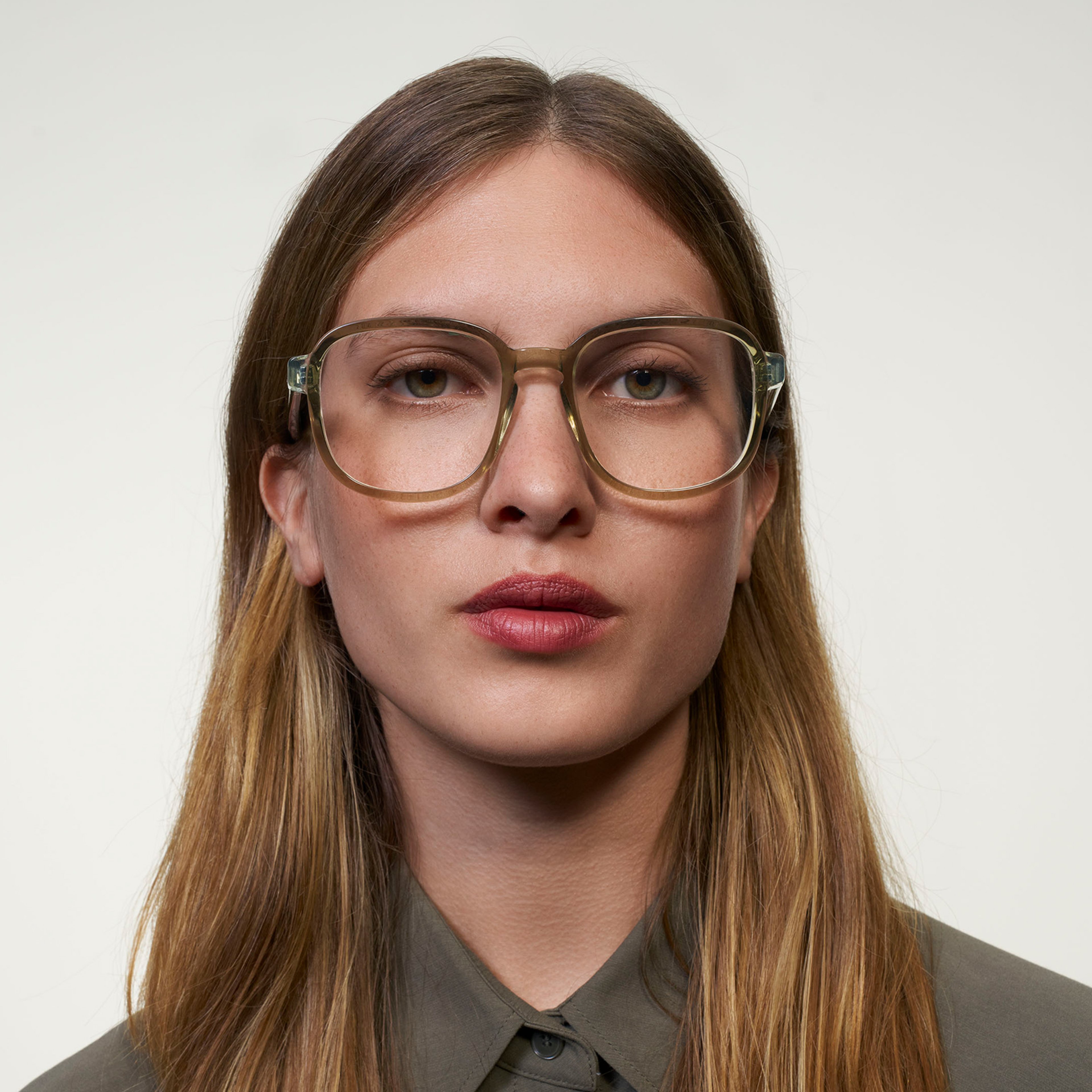Ace & Tate Glasses | Square Acetate in Green