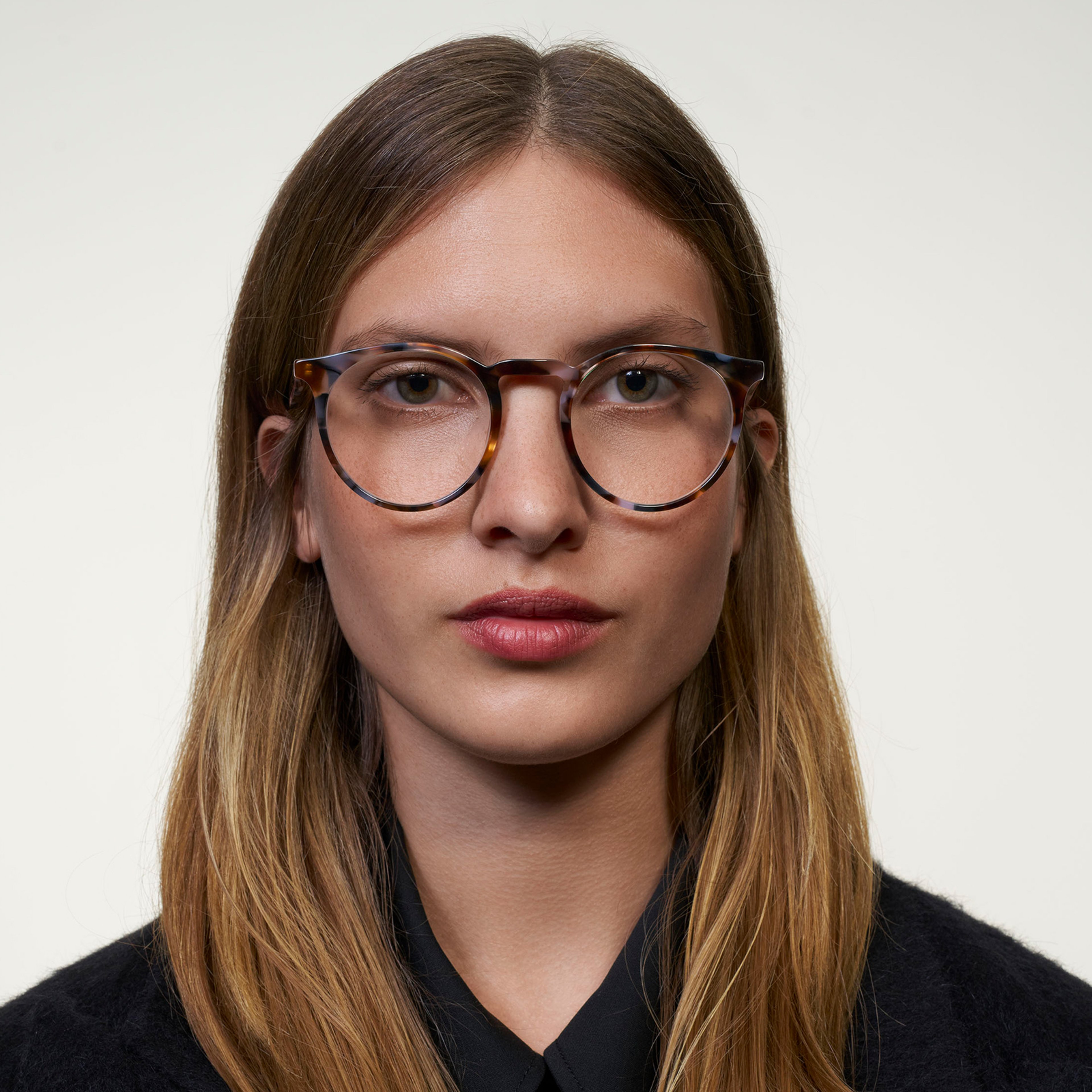 Ace & Tate Glasses | Round Acetate in Brown, Orange, Purple