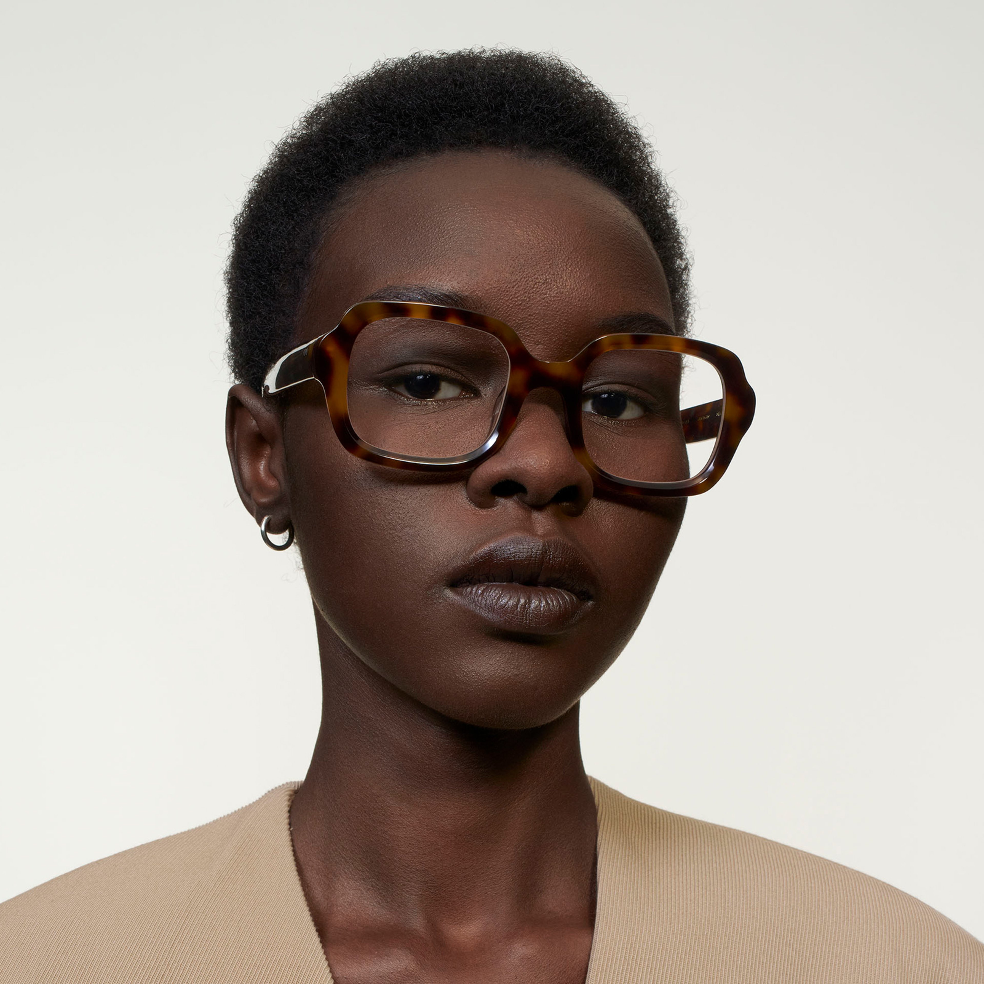 Ace & Tate Glasses | Square Acetate in Black, Brown