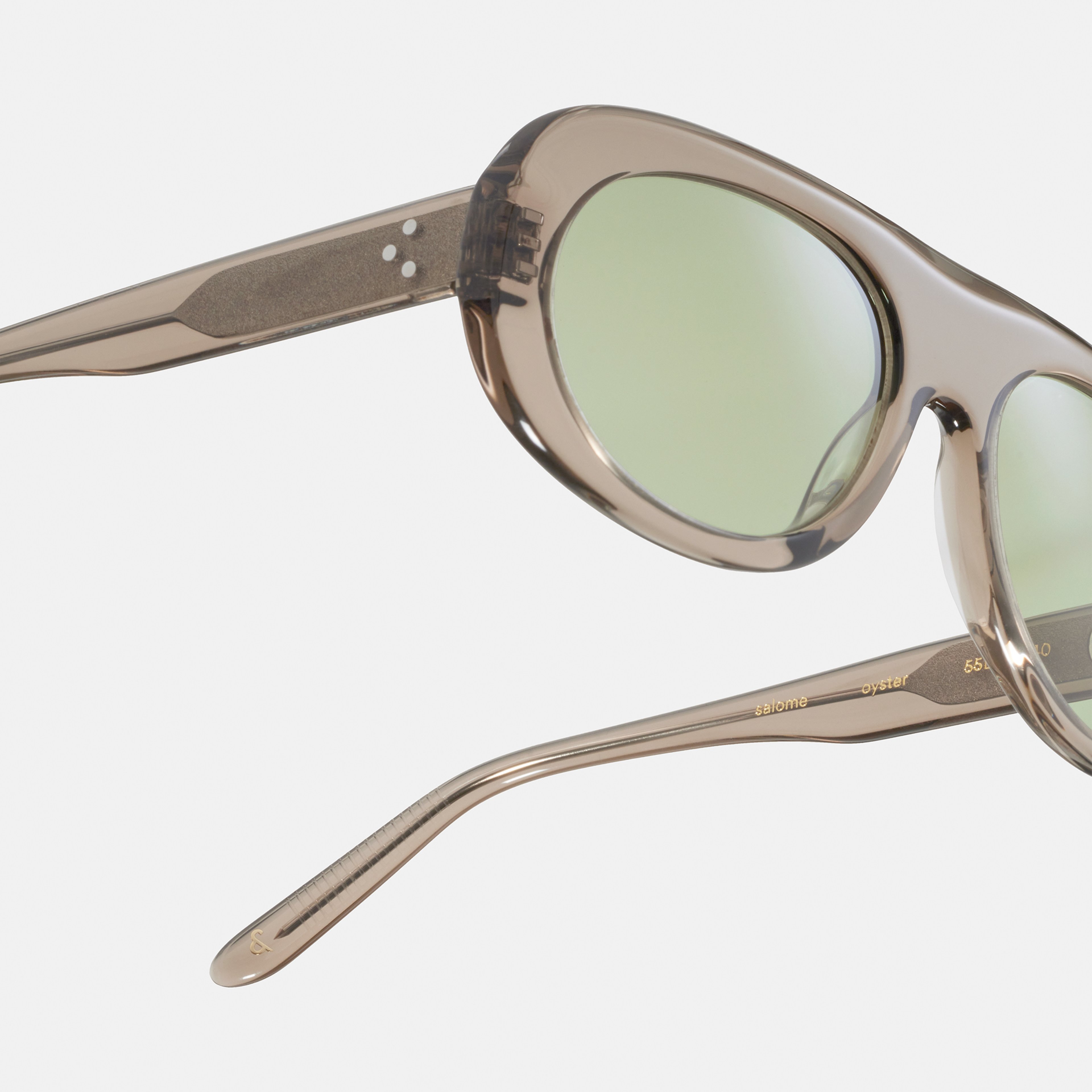 Ace & Tate Sunglasses | Round Acetate in Grey