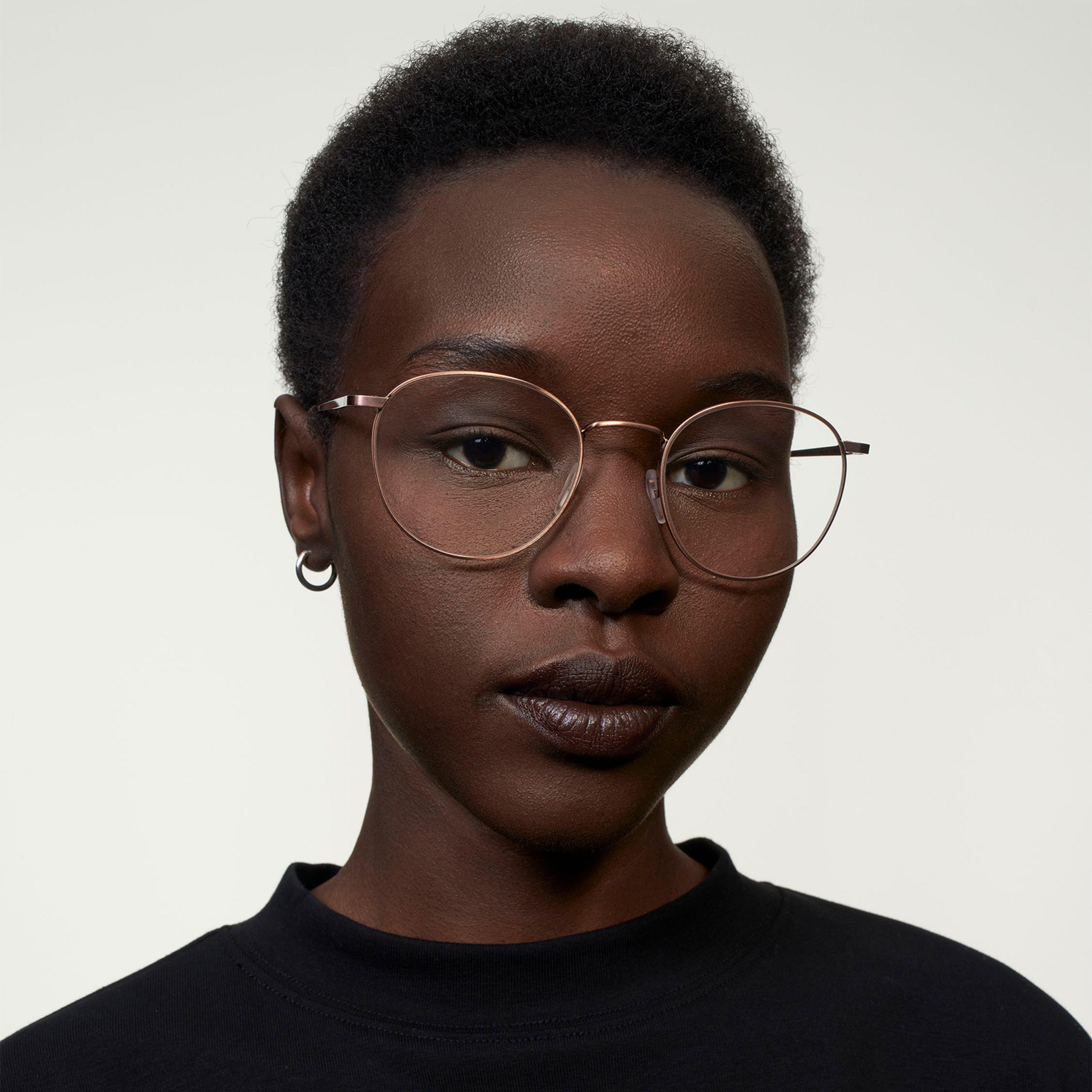 Ace & Tate Glasses | Round Metal in Pink