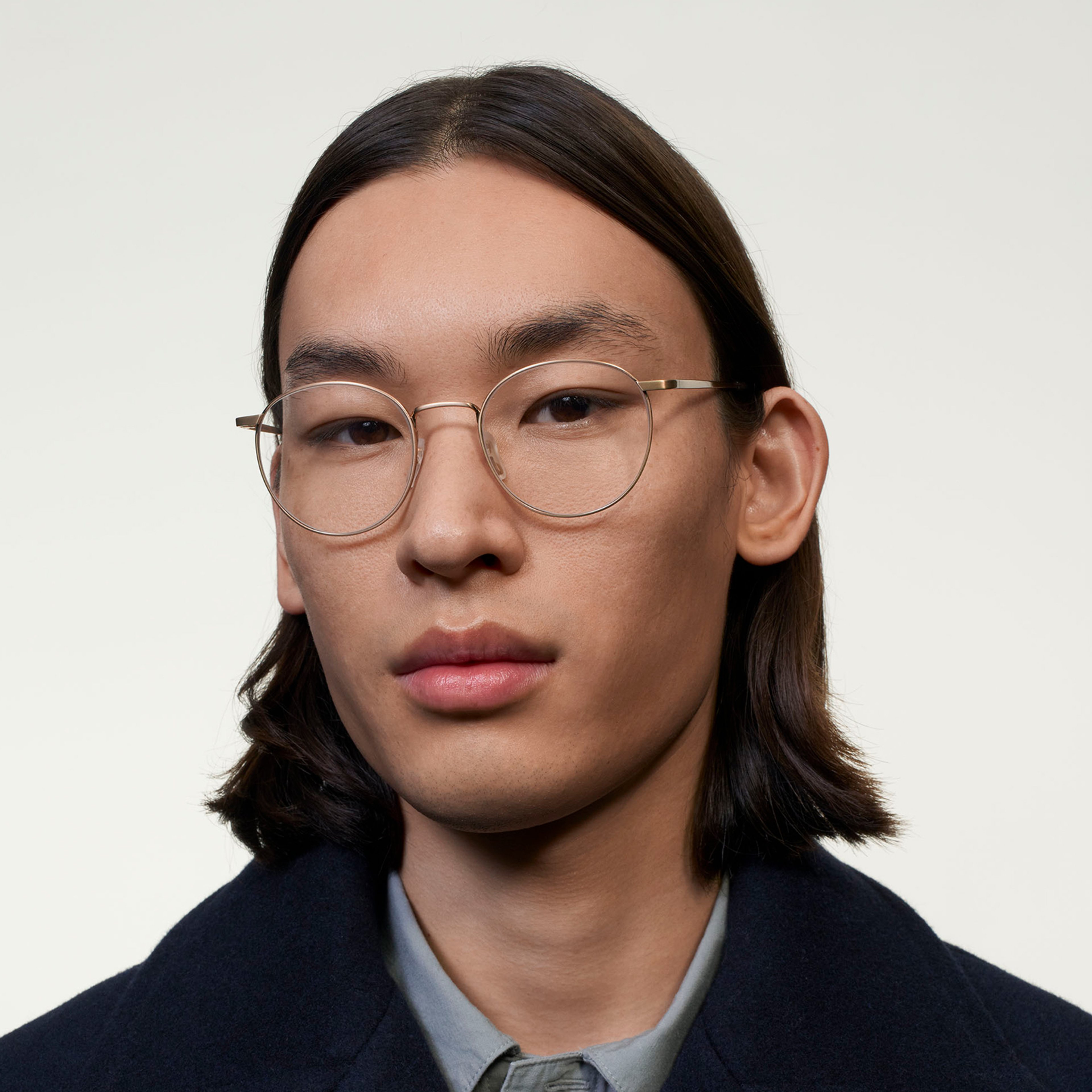 Ace & Tate Glasses | Round Metal in Gold